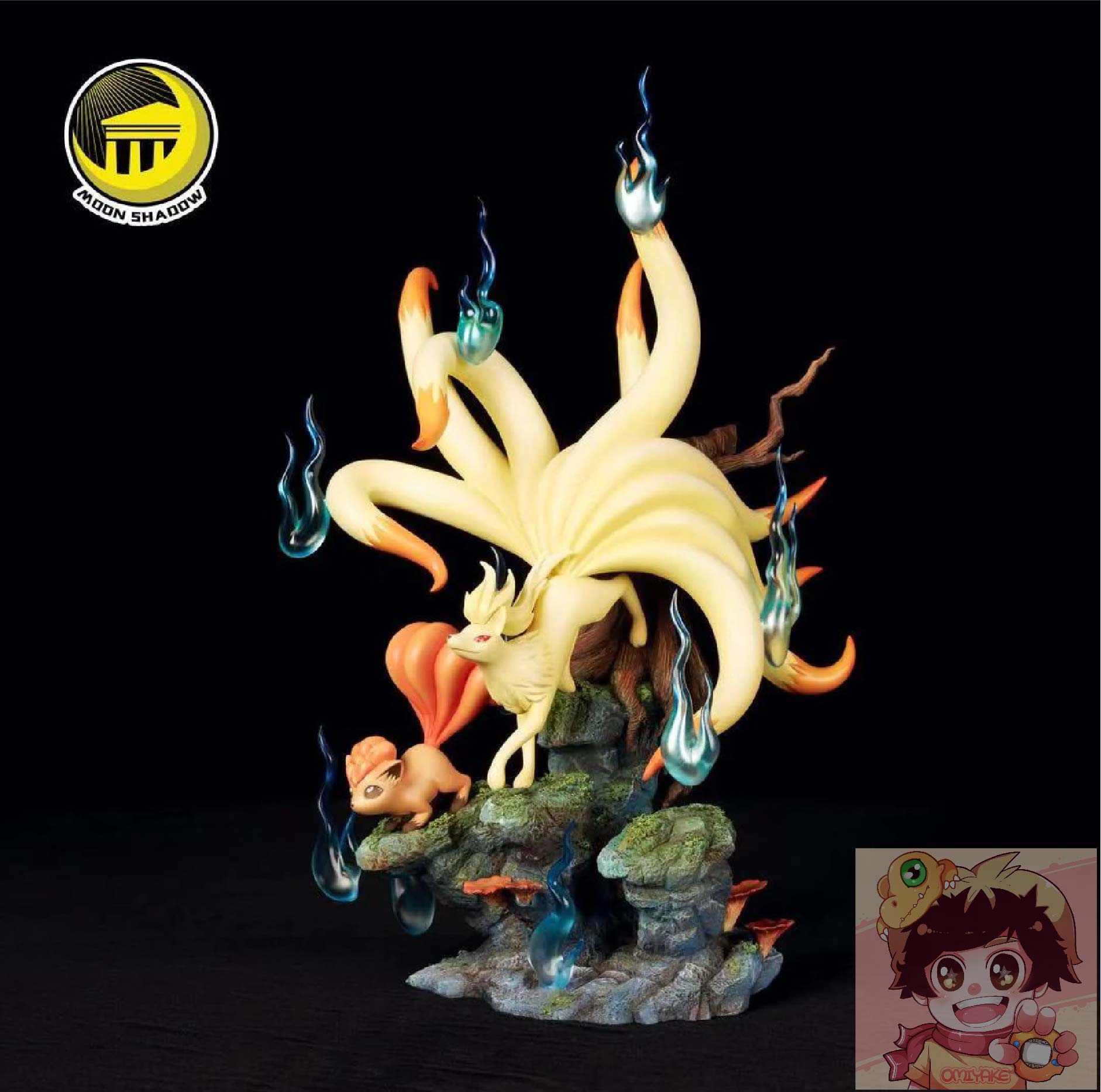 Moon Shadow Studios - Ninetales(Kyukon) Family with Vulpix(Rokon)โปเกมอน POKEMON(Pokémon) โรคอน คิวคอน