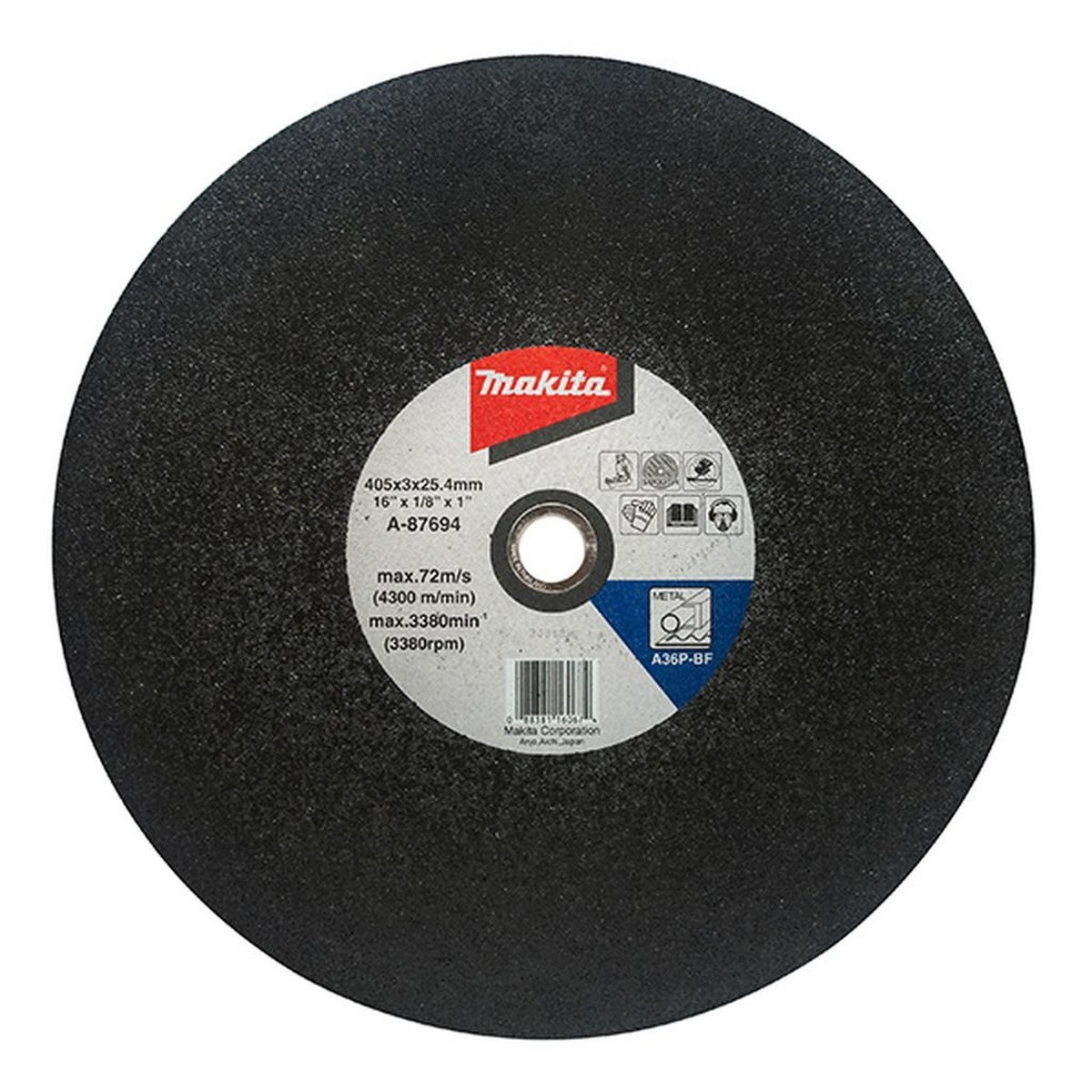 MAKITA A-87694 ใบตัดไฟเบอร์ 16"x3mm 25ใบ/กล่อง