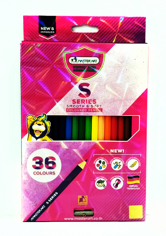 ดินสอสี มาสเตอร์อาร์ต เอส ซีรี่ย์ 36 สี /กล่อง