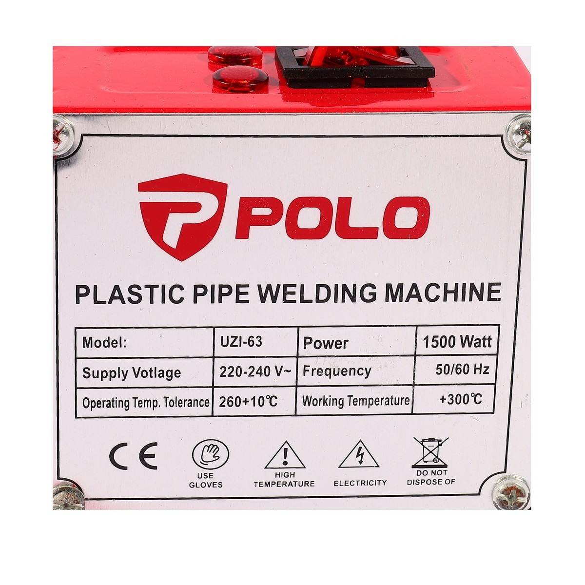 POLO UZI-63 เครื่องเชื่อมท่อ PP-R 20-63mm 1500W