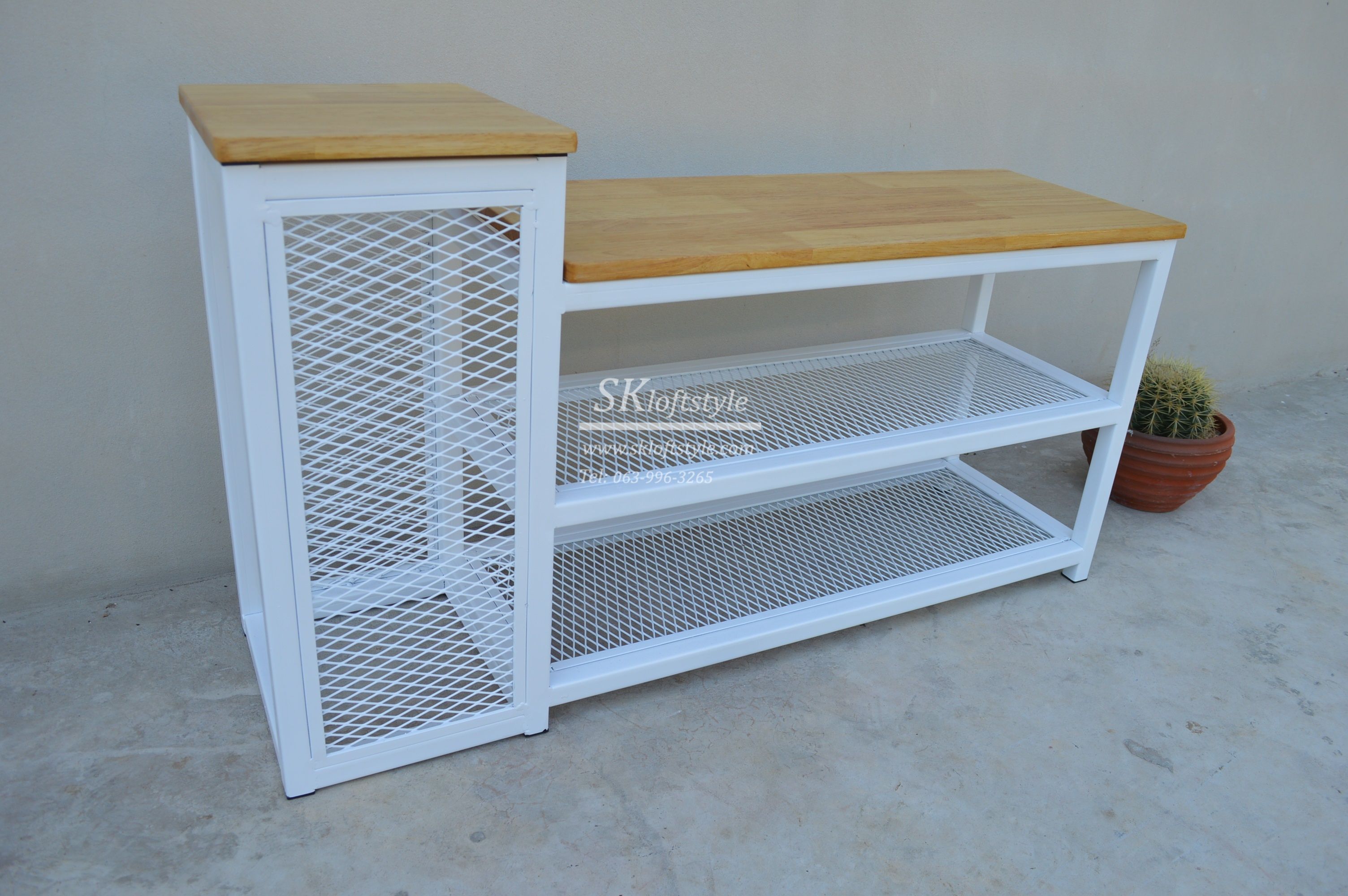 ชั้นวางรองเท้า 3in 1 มีที่เก็บร่ม