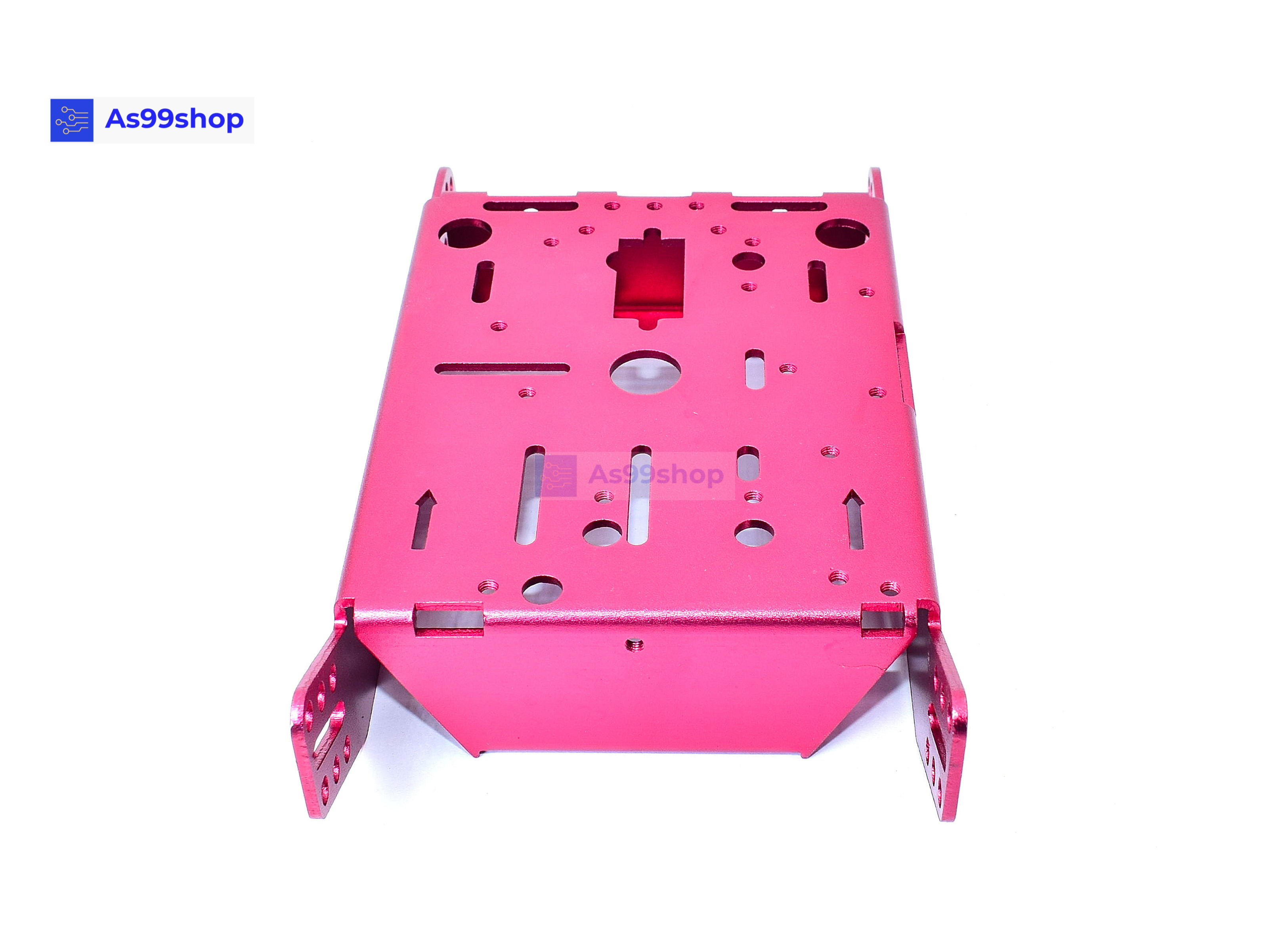 โครงรถหุ่นยนต์ Aluminum alloy robot Smart car สี Metallic Red