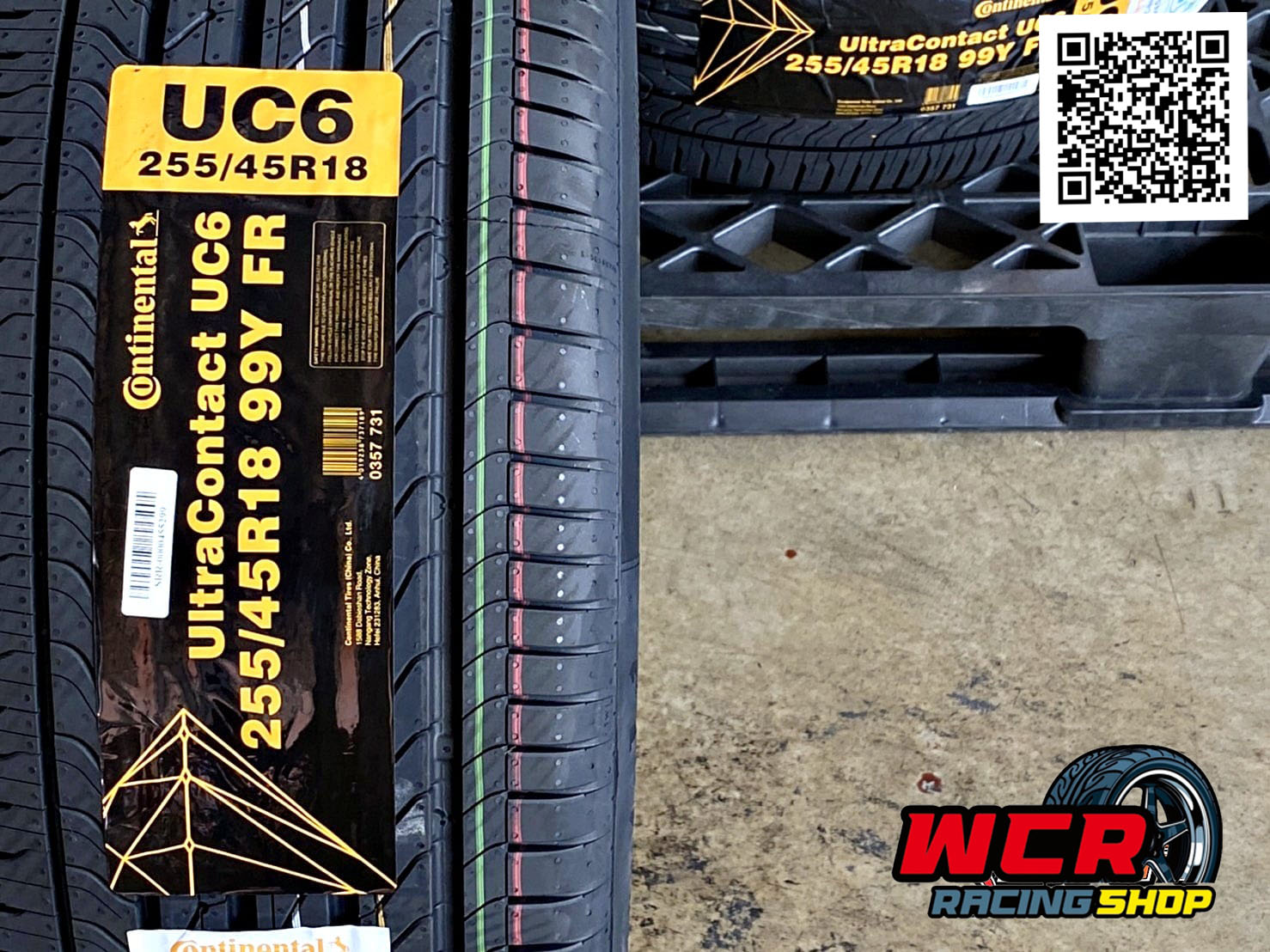 ยาง Continental UltraContact UC6 ขนาดยาง255/45R18