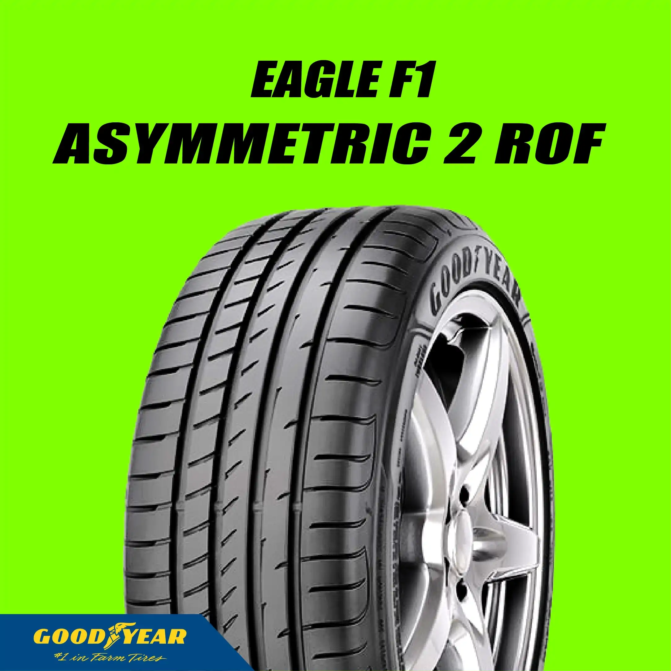 ยาง GOODYEAR EAGLE F1 ASYMMETRIC2 RUNFLAT ขนาด 225/40-18ราคาพิเศษ สั่งได้