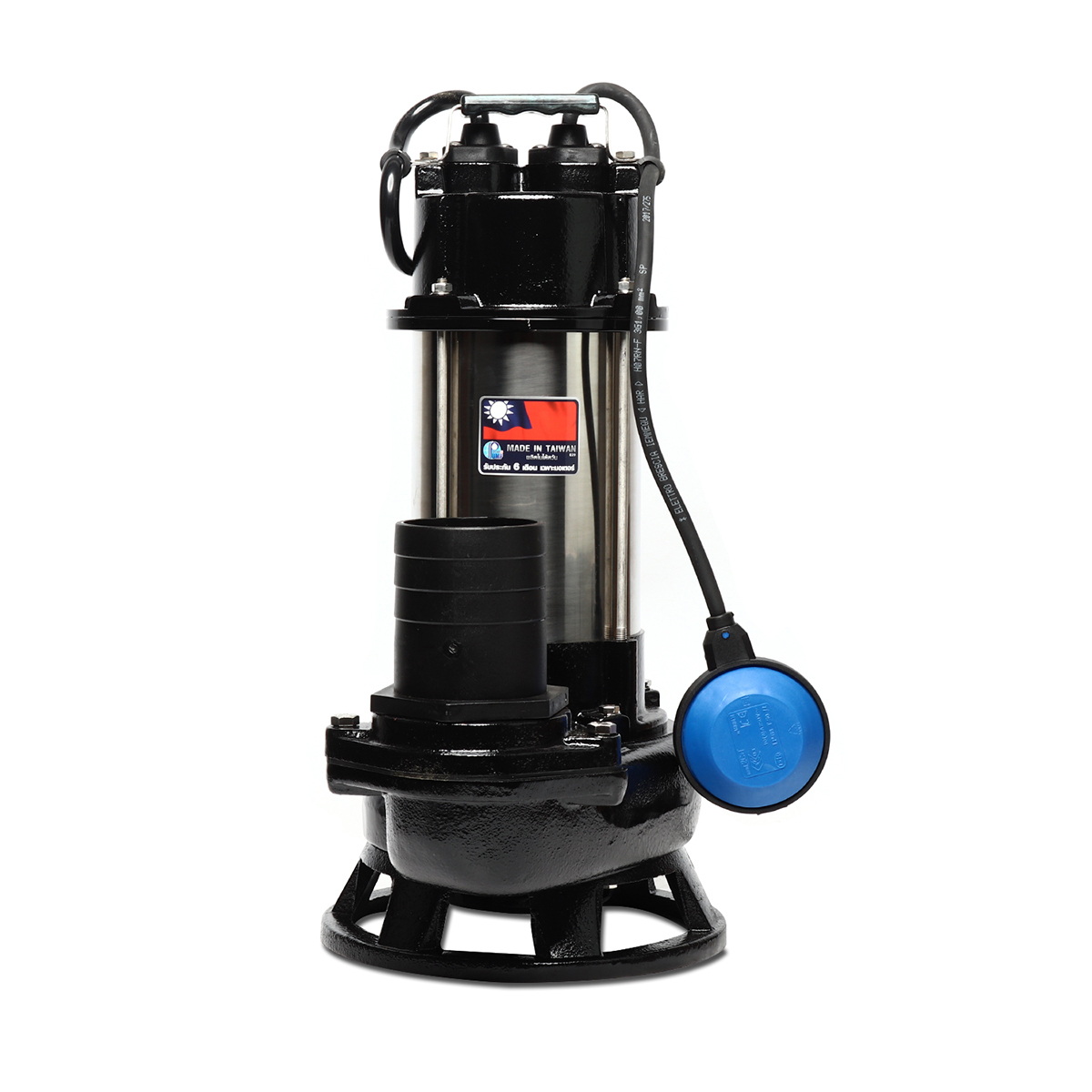 SHOWFOU SSA-112LD ปั๊มแช่ดูดโคลนเสื้อสแตนเลส 3" 1HP/220V ลูกลอย