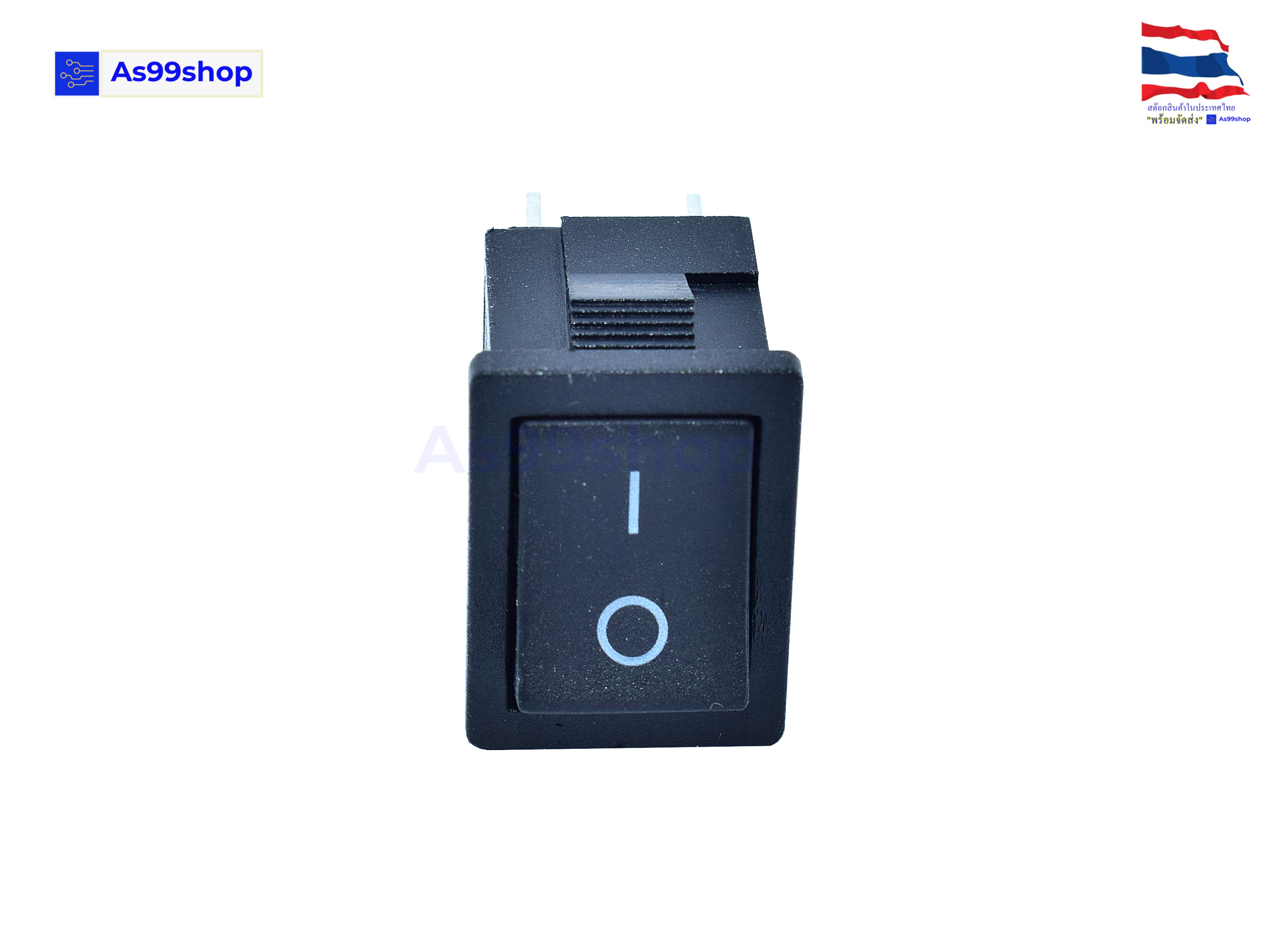 KCD1-4 Switch 4 Pin AC 250V 6A /125V 10A BLACK( 2 ตัว)