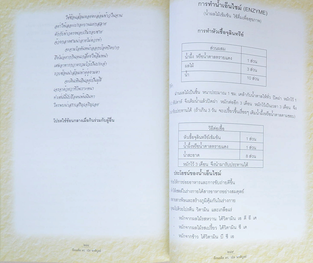 ย้อนอดีต ดร.วนิช พรพิบูลย์ (เรื่องอาหารการกิน)