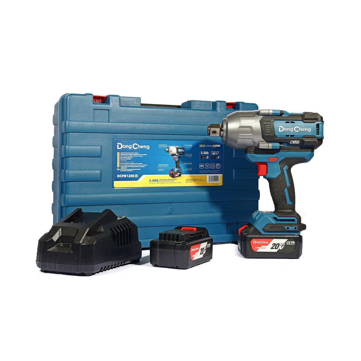 Dong Cheng DCPB1288-FK บล็อกไร้สาย 3/4" 1288Nm 20V แบตx2-Fast
