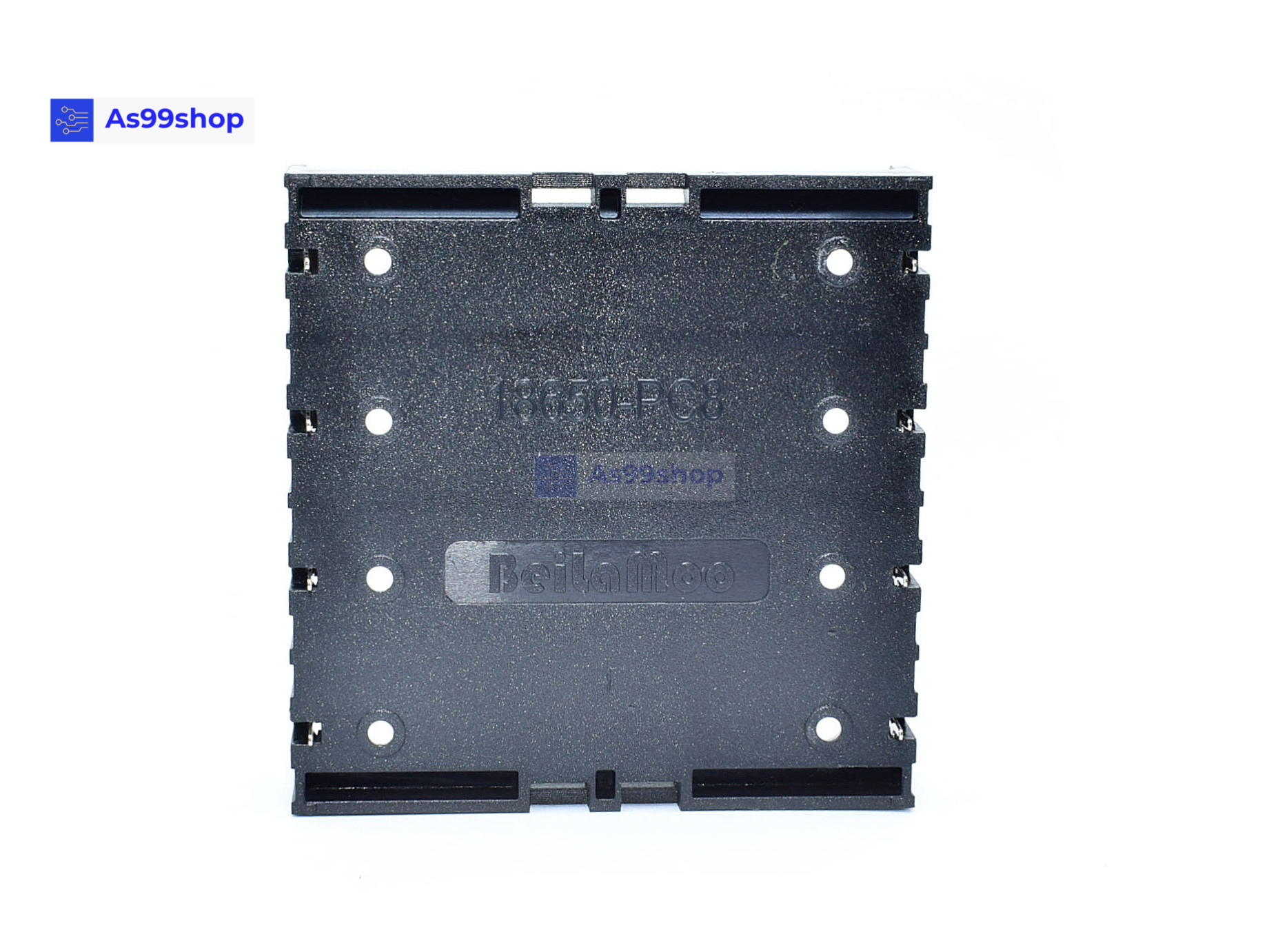 รังถ่าน 18650 Battery Box Holder 4 Cell PCB pin