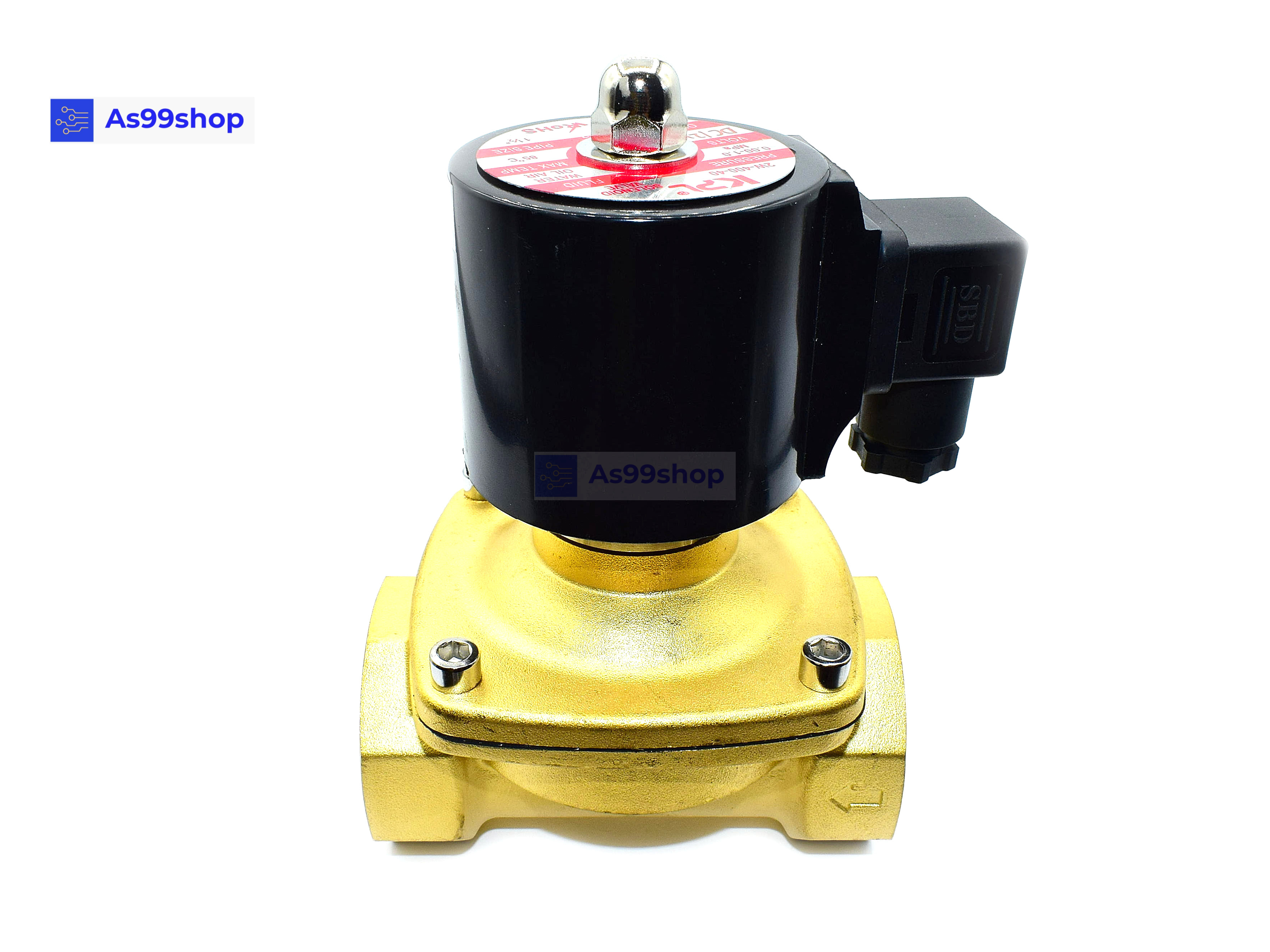 Solenoid Valve โซลินอยด์วาล์วทองเหลือง NC ปกติปิด 1 1/2" 12VDC