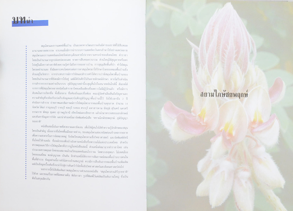 สยามไภษัชยพฤกษ์ ภูมิปัญญาของชาติ