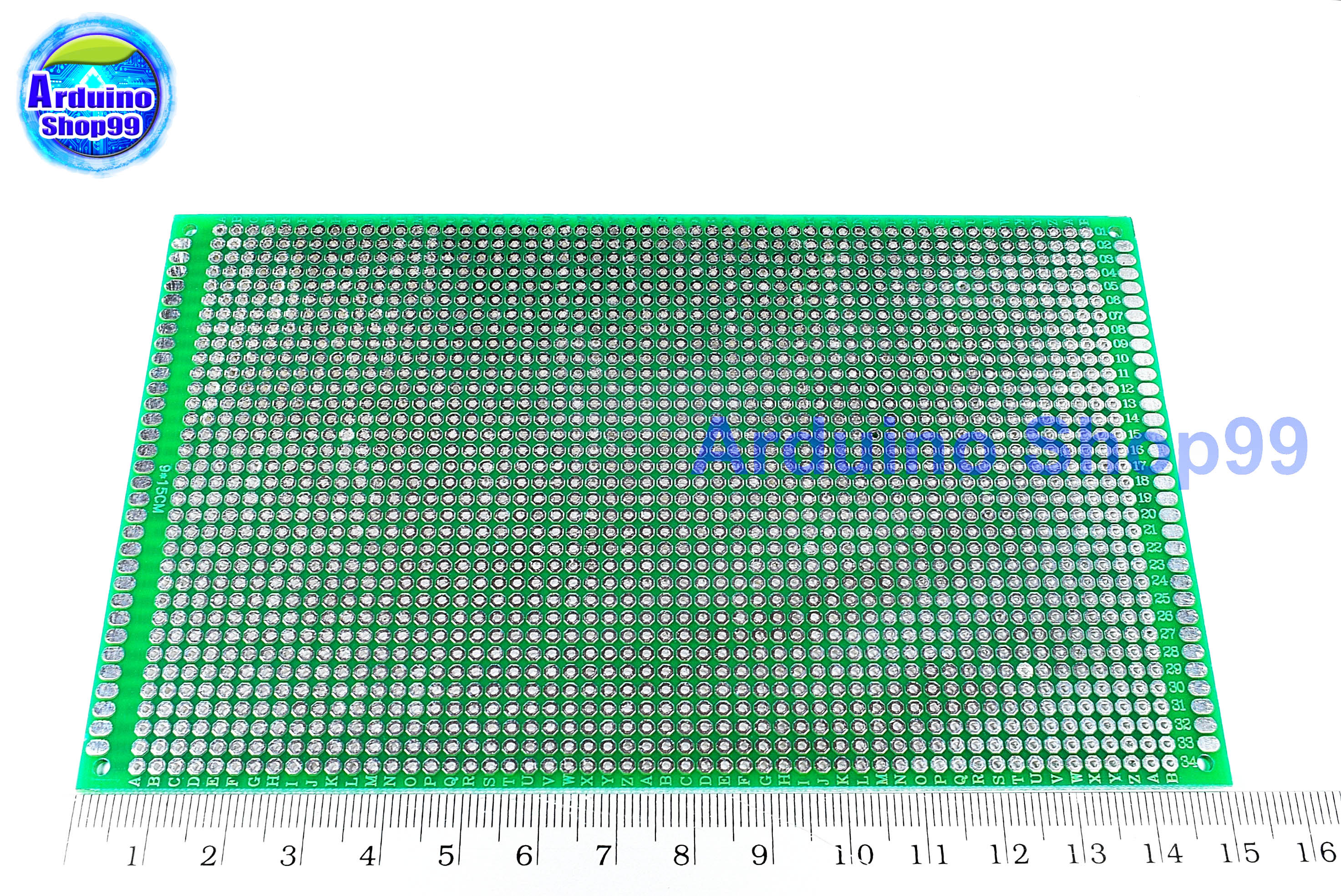 แผ่นปริ้นท์อเนกประสงค์ 2 หน้า PCB circuit board double-sided 9*15 cm หนา 1.6 mm