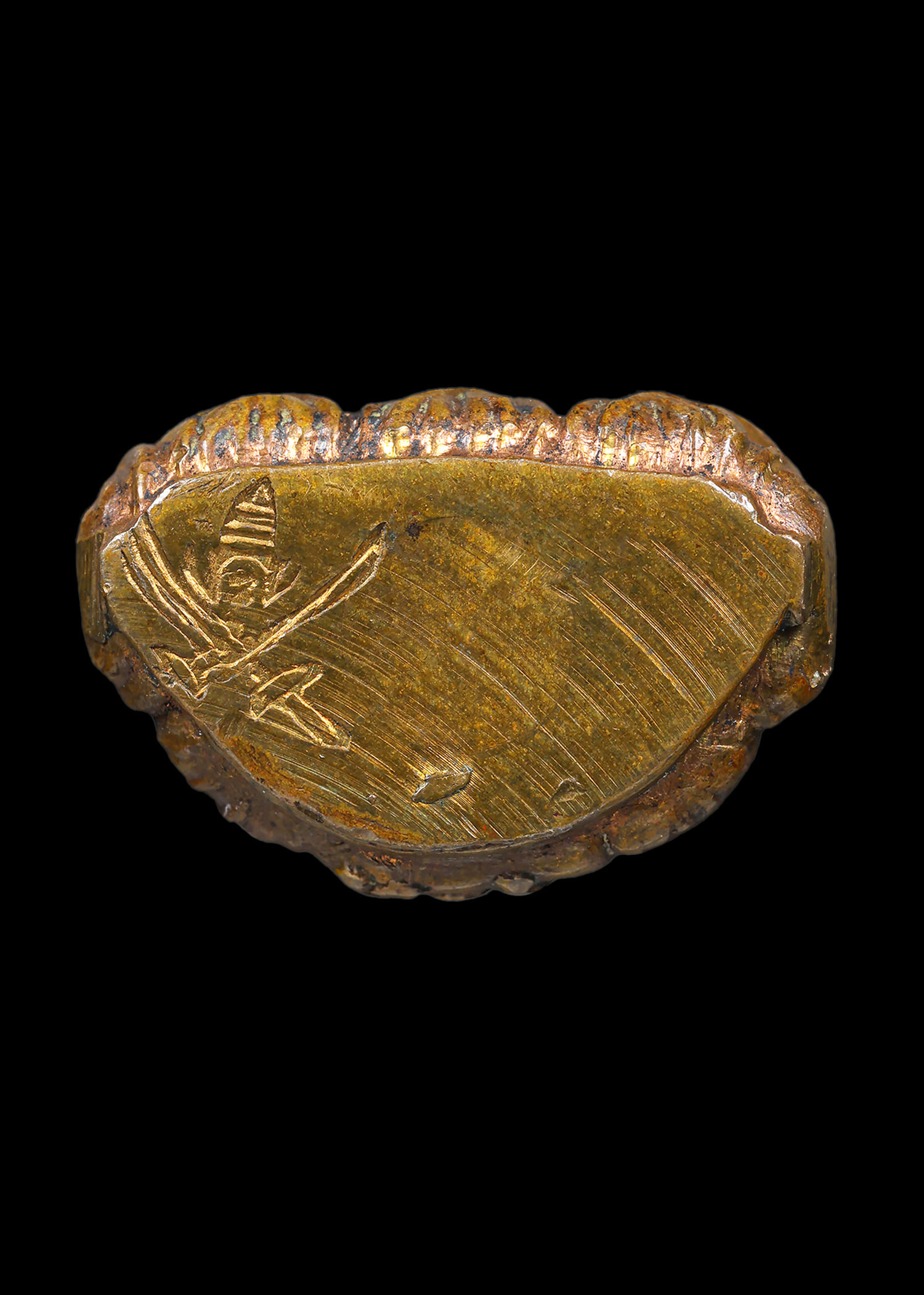 พระกริ่งร.ด. เจ้าคุณนรฯ วัดเทพศิรินทร์ เนื้อทองผสม ปี2513 ตอกโค๊ตดาบไขว้ที่ใต้ฐาน กริ่งดัง สภาพสวยเดิมๆ