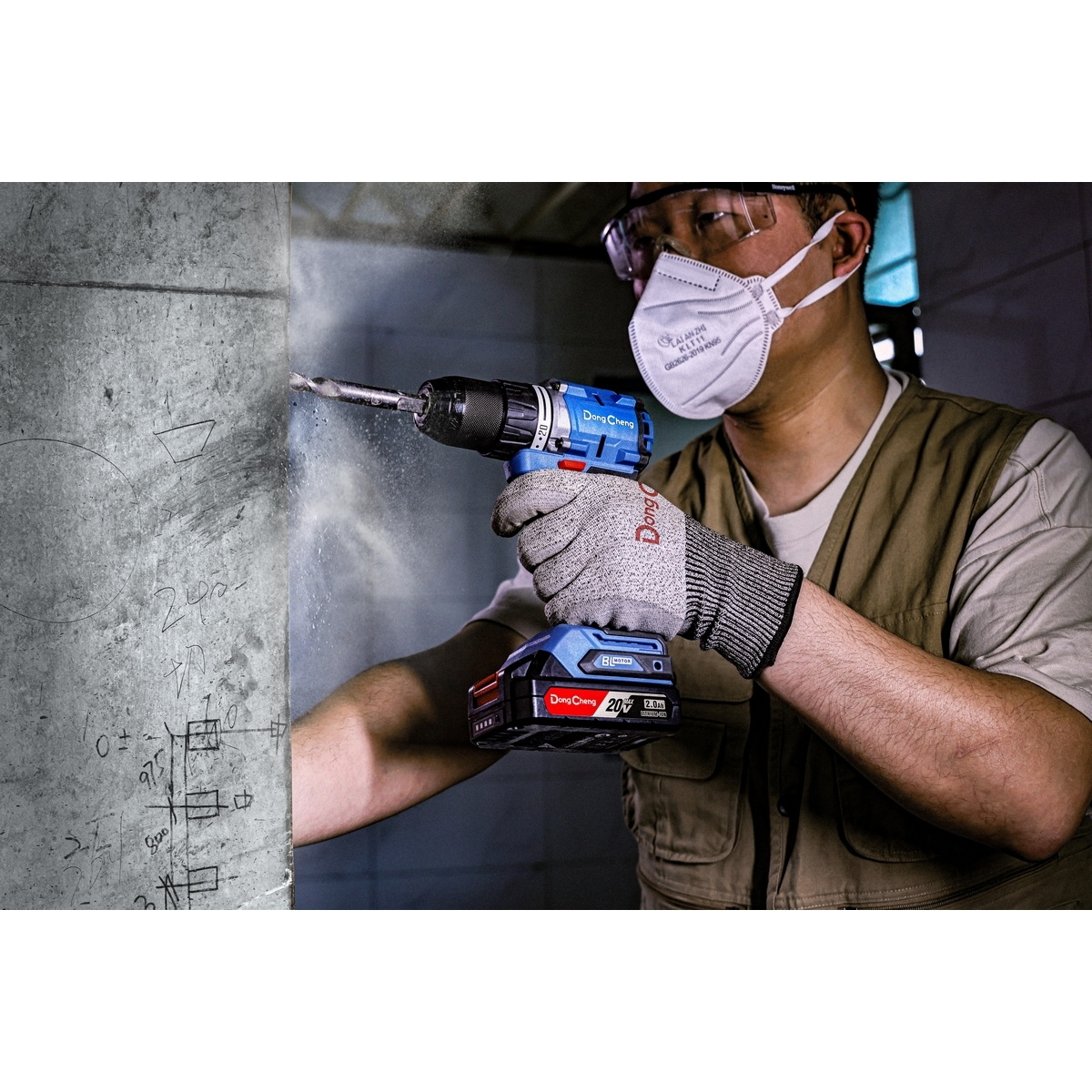 Dong Cheng DCJZ2060i สว่านกระแทกไร้สาย 60Nm 20V แบตx1 (TYPE ADM)