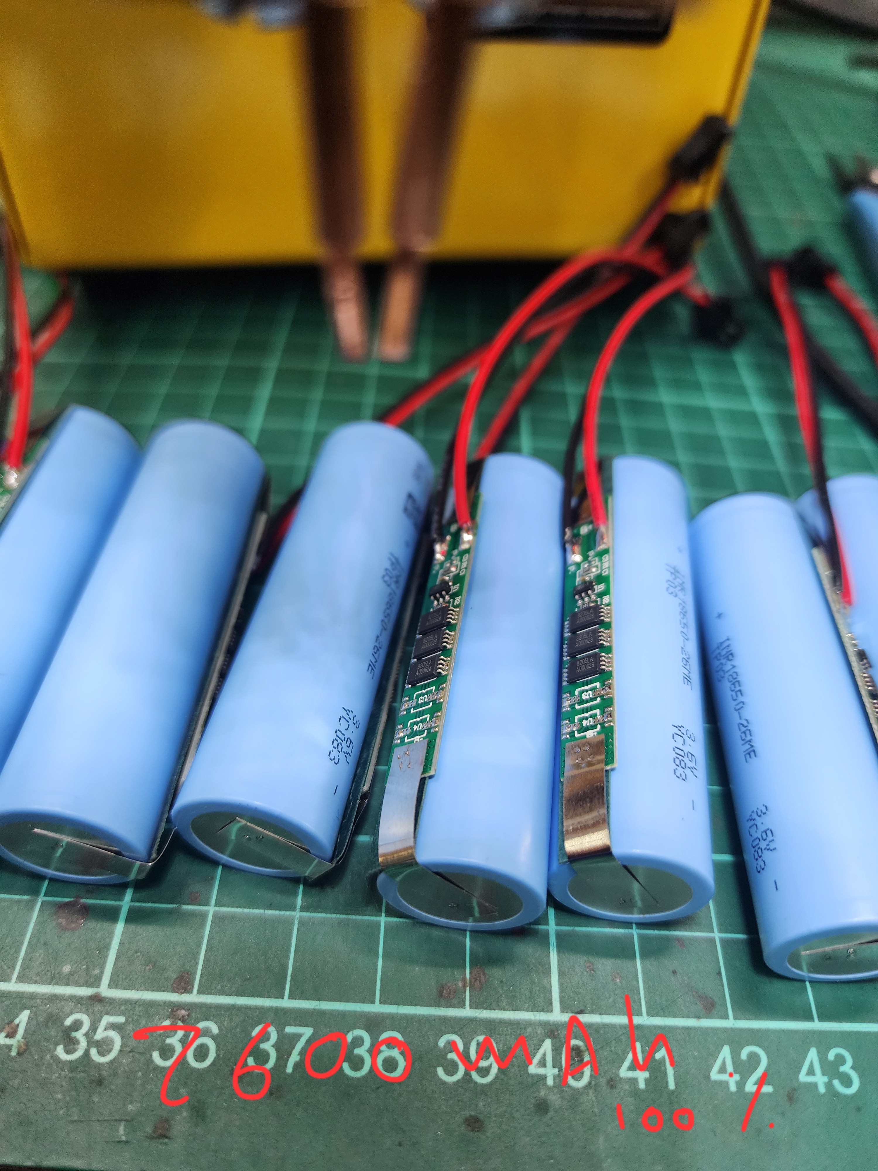 ถ่านชาร์จ Li-ion 18650 3.7V 1S แบบแพ็ค มีวงจรป้องกัน (หัว SM-2P ,JST-2P )