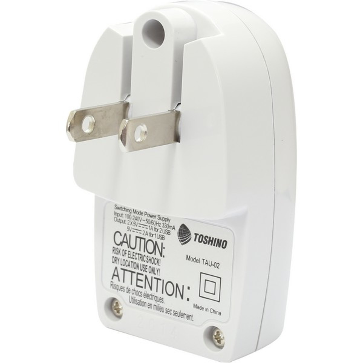 TOSHINO TAU-02 Adapter Charger 2 USB 2A