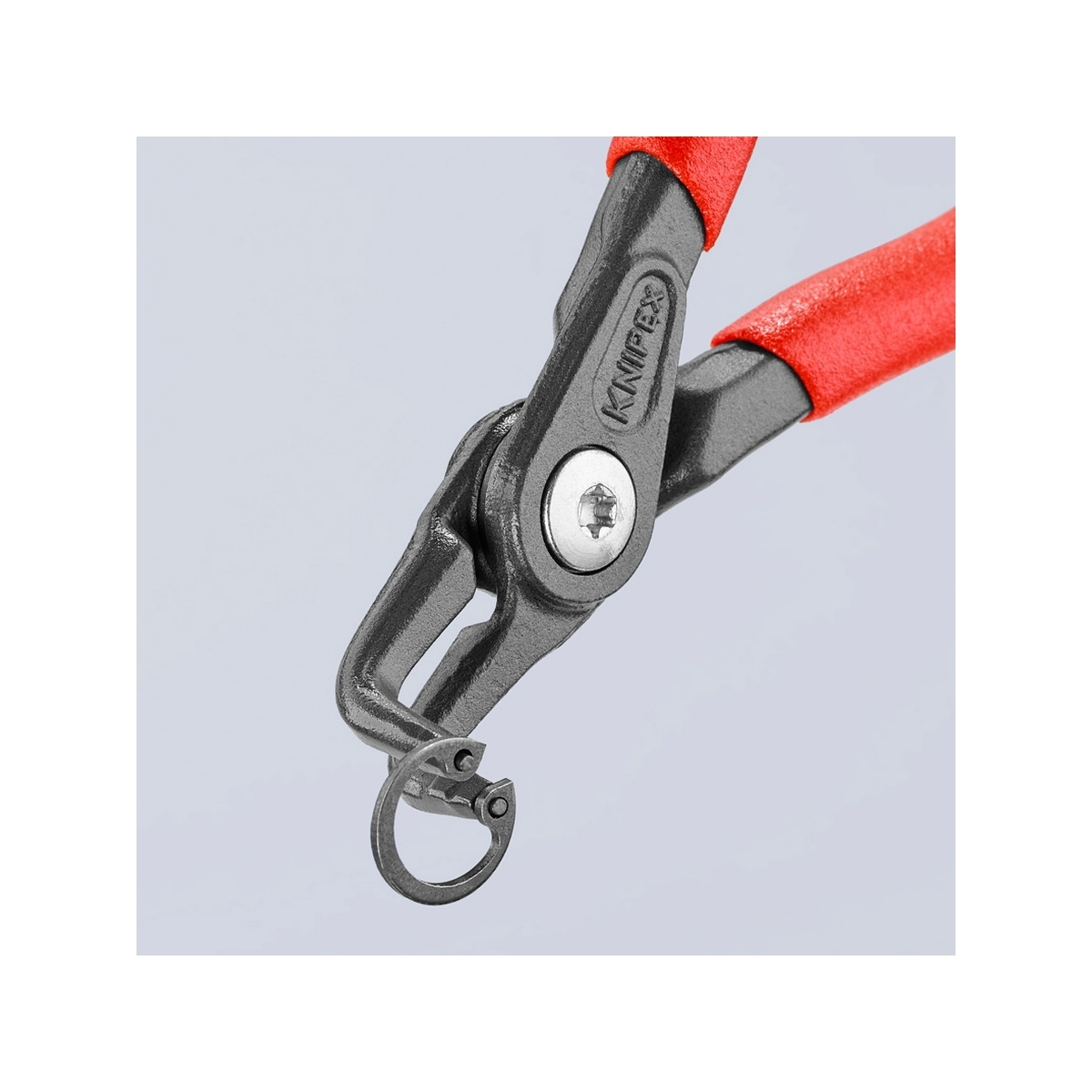 KNIPEX 48 21 J11 คีมหนีบแหวน 5" Precision ปลายงอ ปลาย 1.3mm