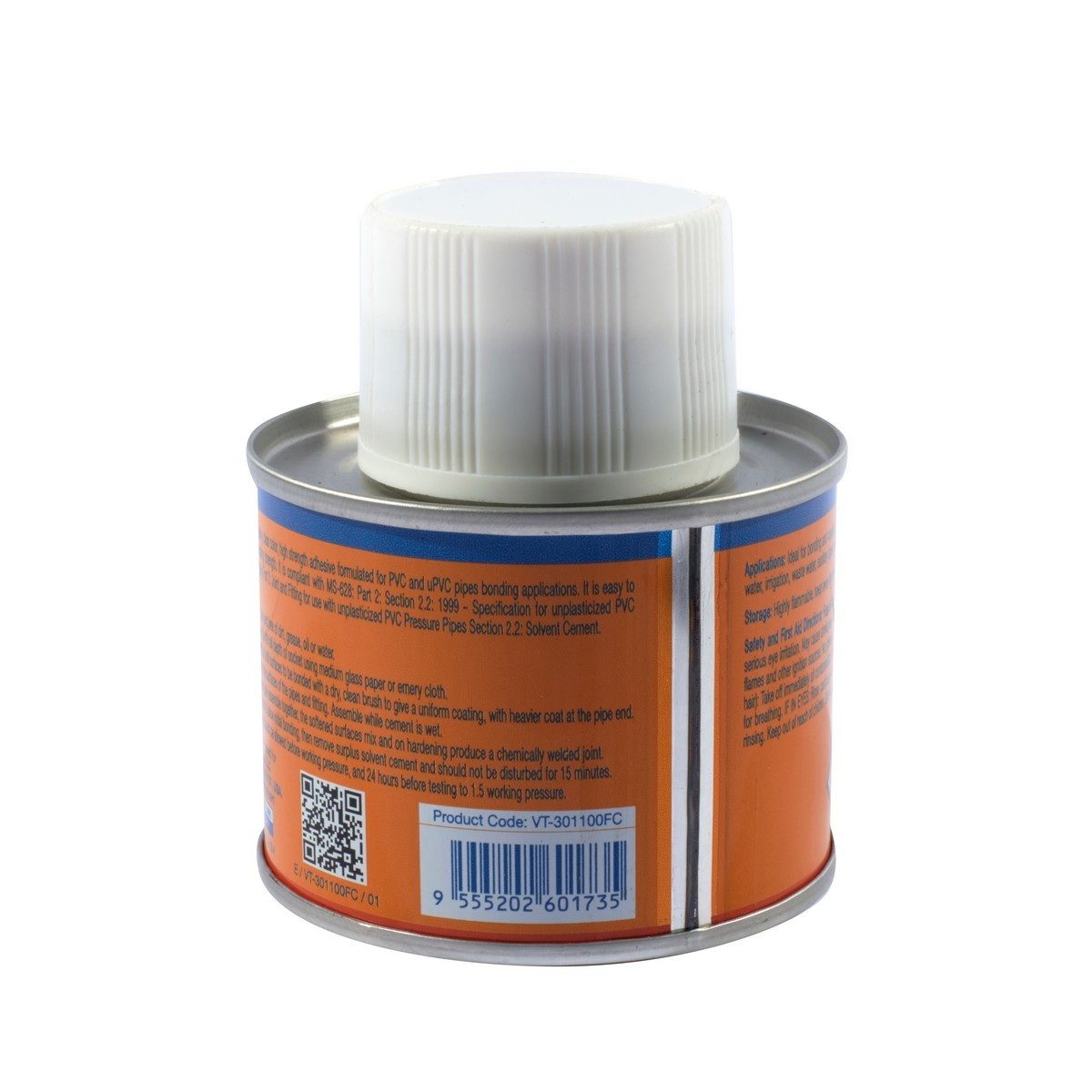 V-tech VT-301100 กาวทาท่อเกรดคุณภาพระดับพรีเมียม 100g สีใส สำหรับอุปกรณ์ PVC และ uPVC