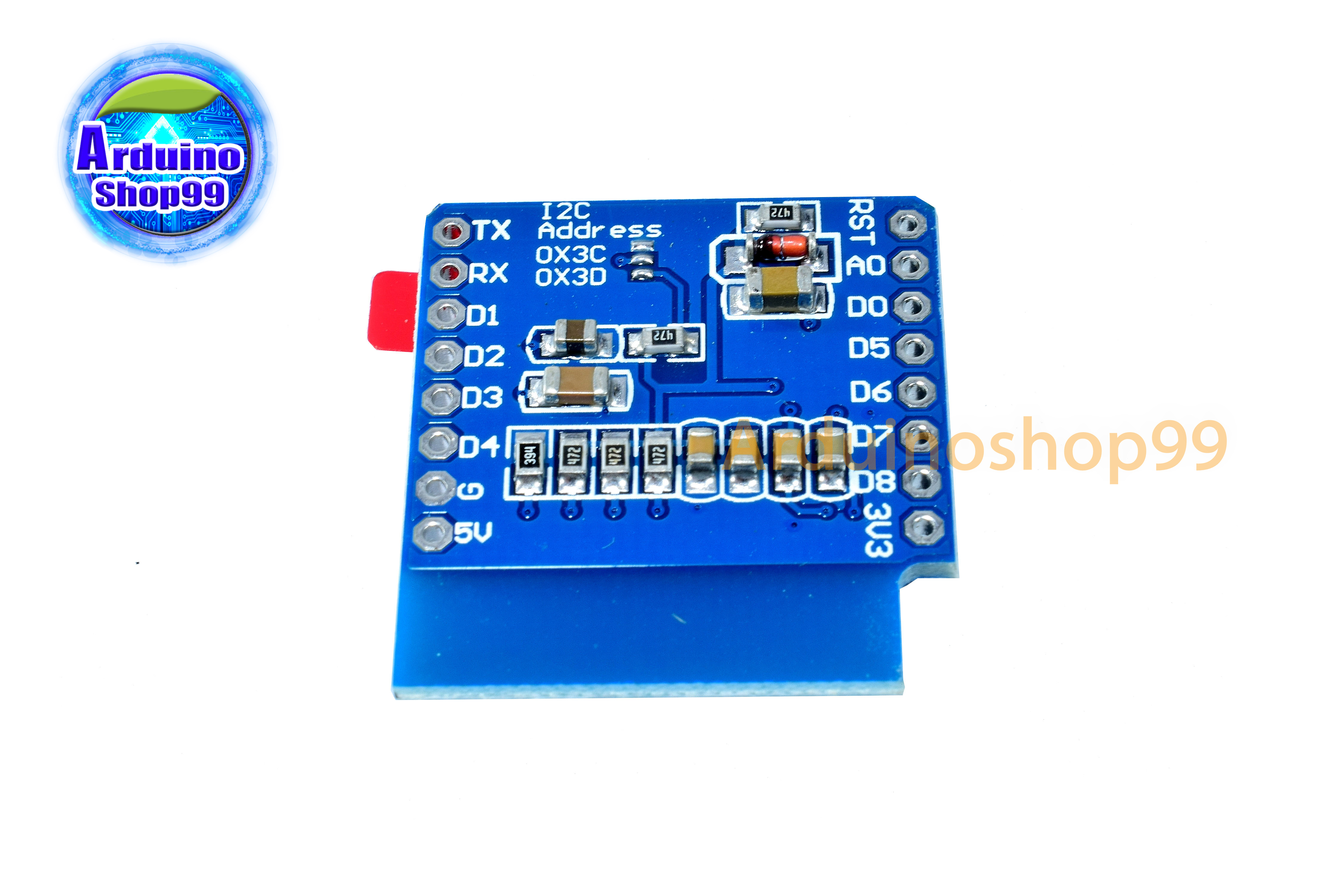 จอแสดงผล OLED ขนาด 0.66 นิ้ว แบบ SPI-I2C FOR D1 MINI