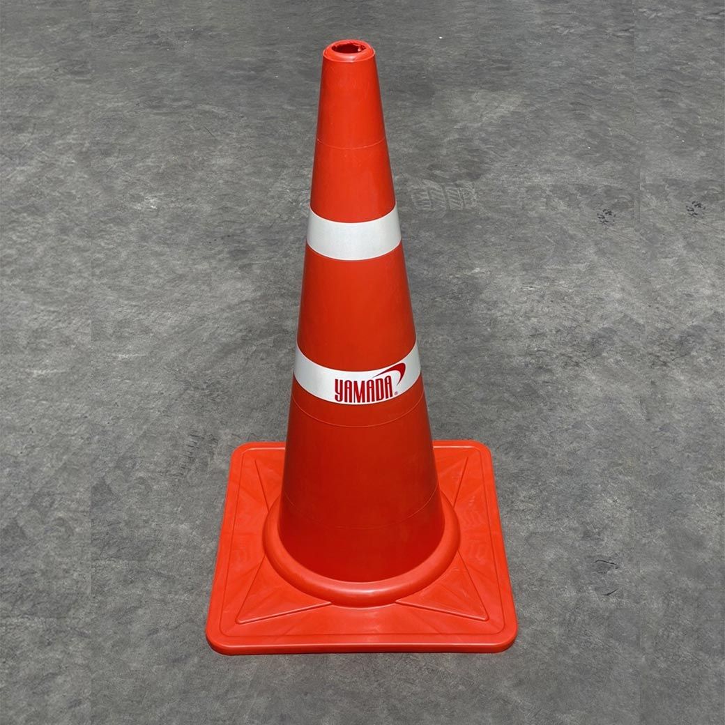 YAMADA รุ่น TC80 กรวยจราจร 80cm 2แถบ