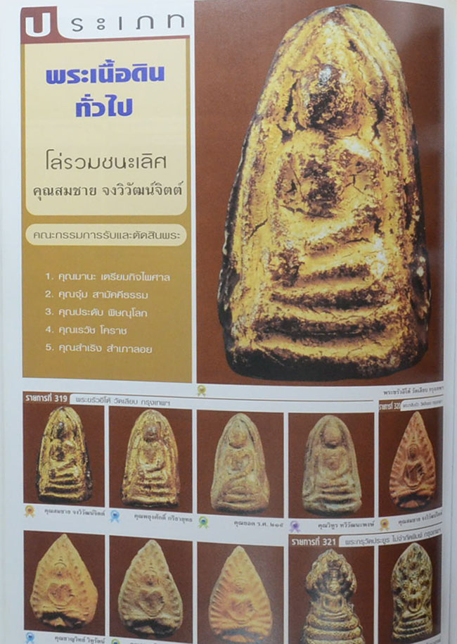 หนังสือรวมภาพพระชนะการประกวดงานนิทรรศการประกวดการอนุรักษ์ พระบูชา พระเครื่อง และเหรียญคณาจารย์