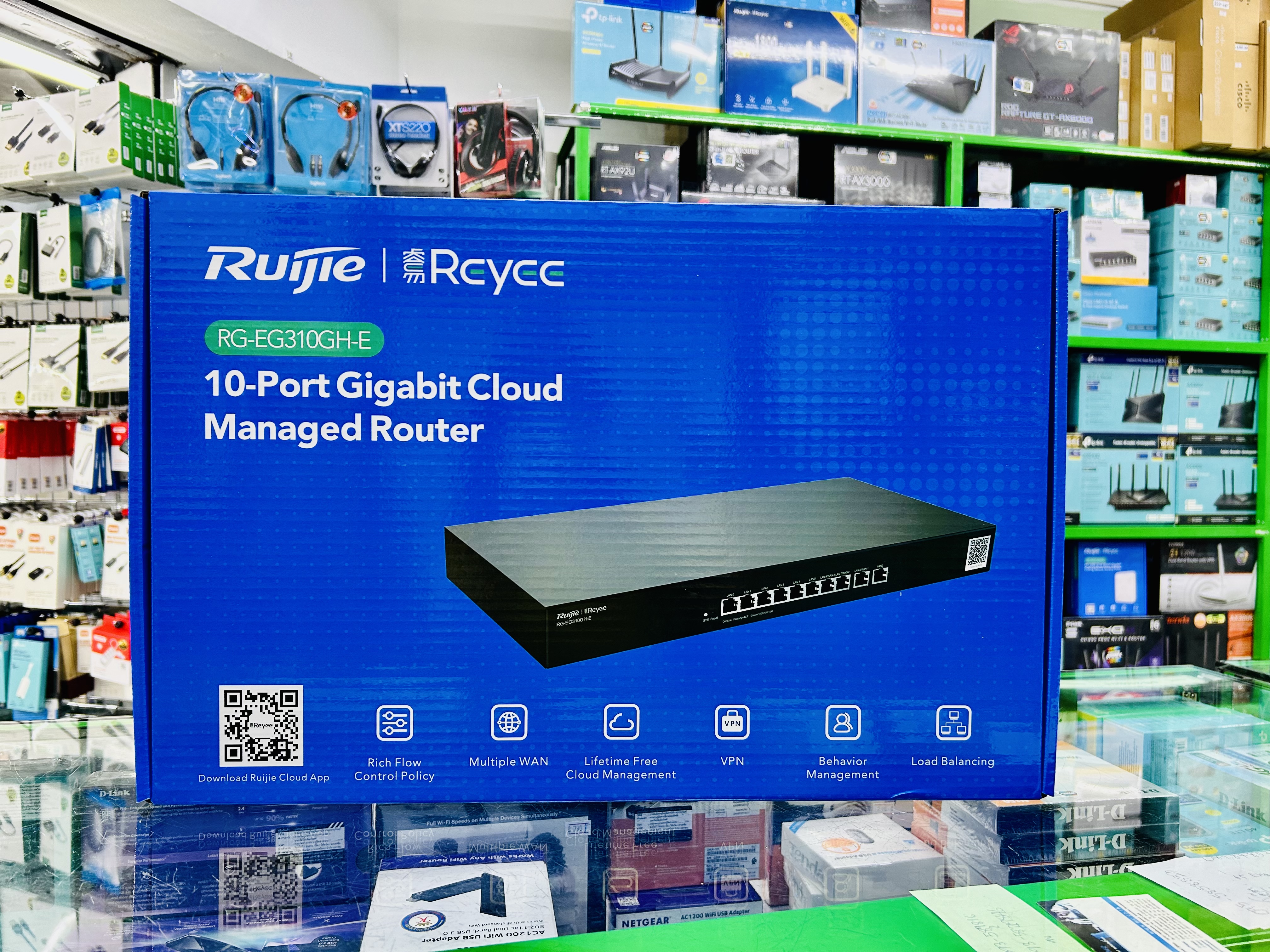 RG-EG310GH-E, Reyee 10-Port High Performance Cloud Managed Office Router