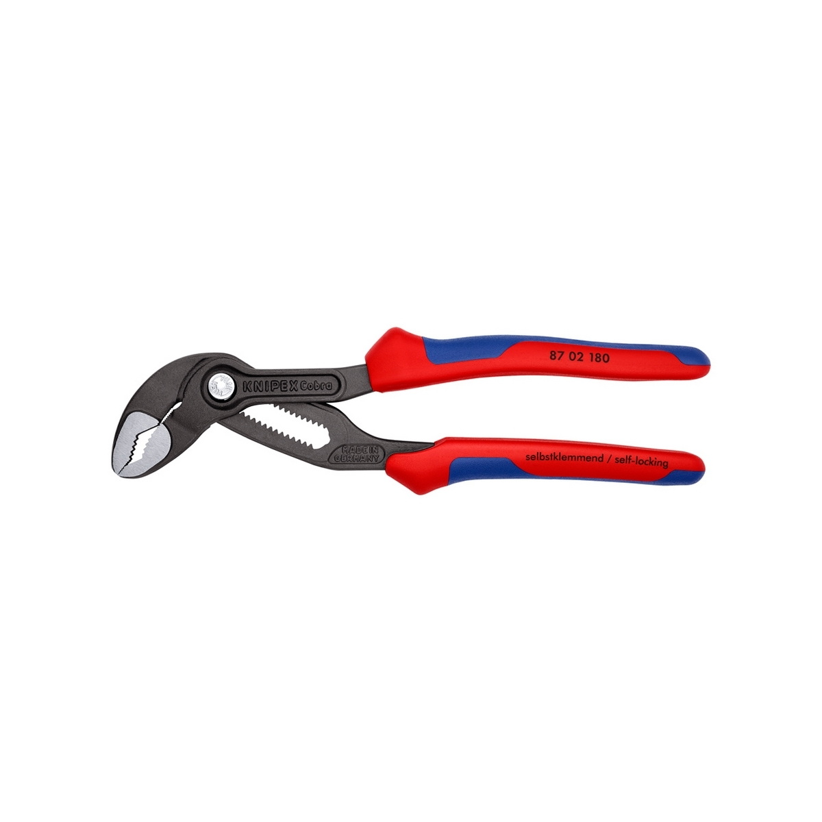 KNIPEX 87 02 180 คีมคอม้า รุ่น Cobra ด้ามหนา 180mm (7")