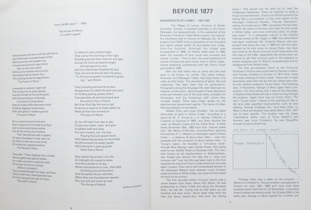 GRASSROOTS OF LUMBY 1877-1927