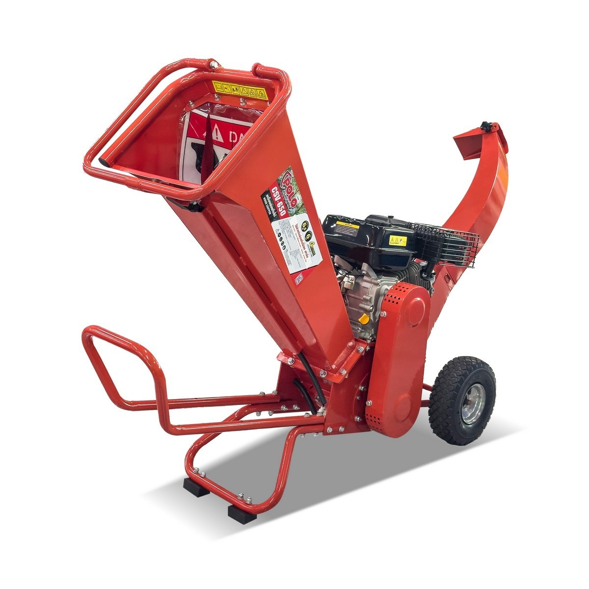 POLO CSV650 เครื่องย่อยกิ่งไม้เบนซิน 7HP 2.3/8" (60mm) 2880rpm