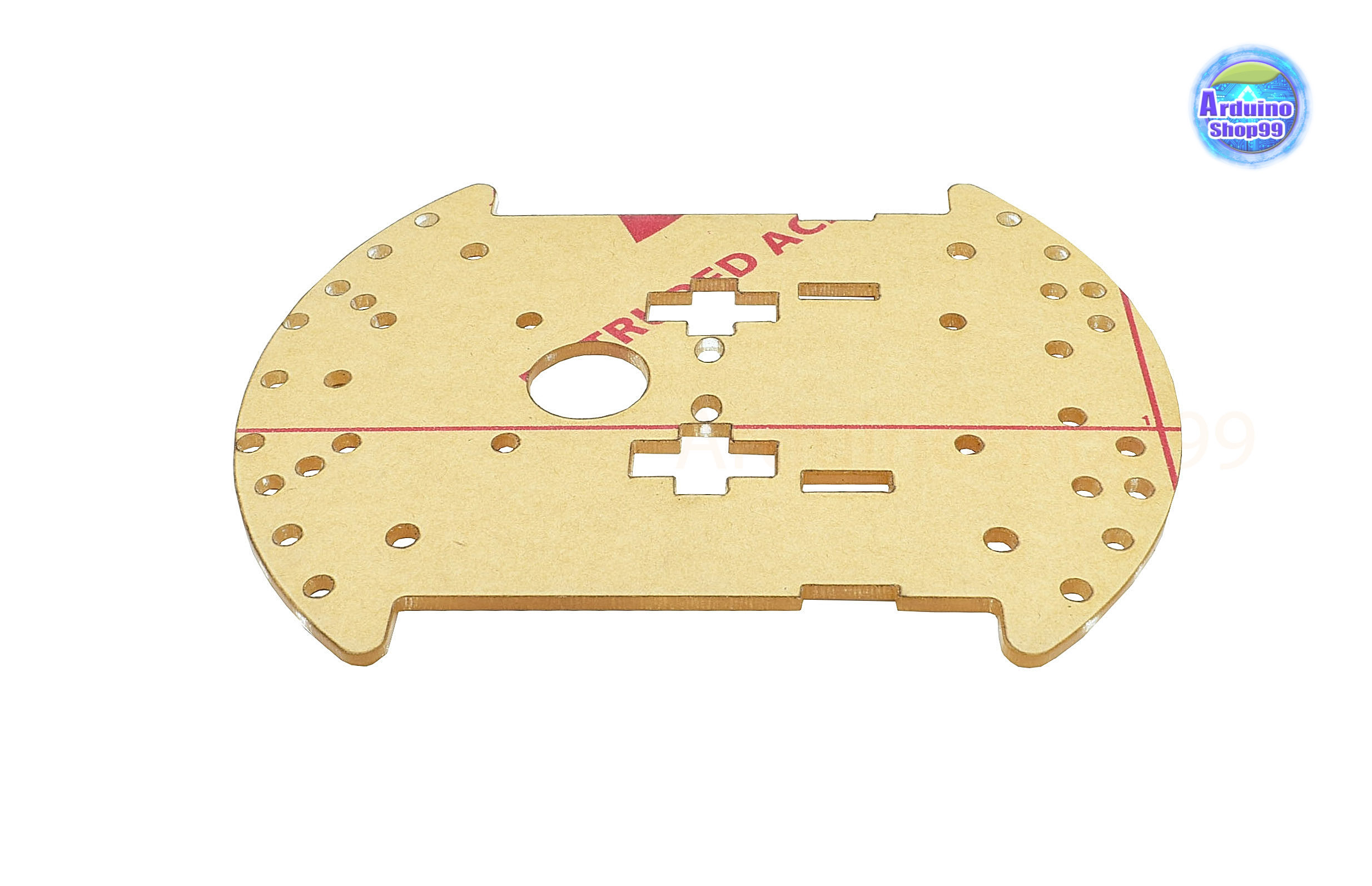 โครงรถหุ่นยนต์ Smart car chassis 2WD/4WD Robot Car อะคริลิคสีขาวใส (14*11 cm)