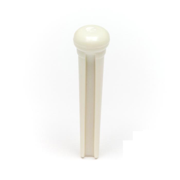 TUSQ TRADITIONAL BRIDGE PINS WHITE WITH 2MM MOP DOT (PP-1142-00) / จุดมุก