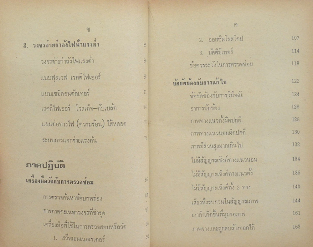 ตำราซ่อมสร้างโทรทัศน์ ขาวดำและสี