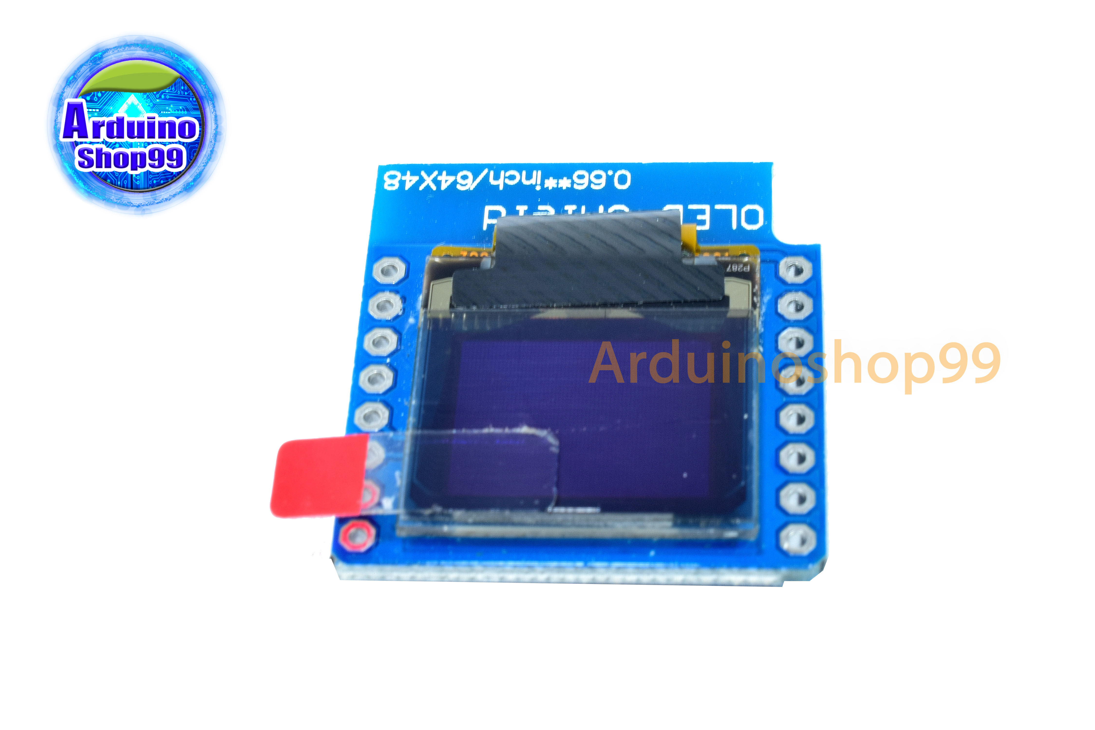 จอแสดงผล OLED ขนาด 0.66 นิ้ว แบบ SPI-I2C FOR D1 MINI