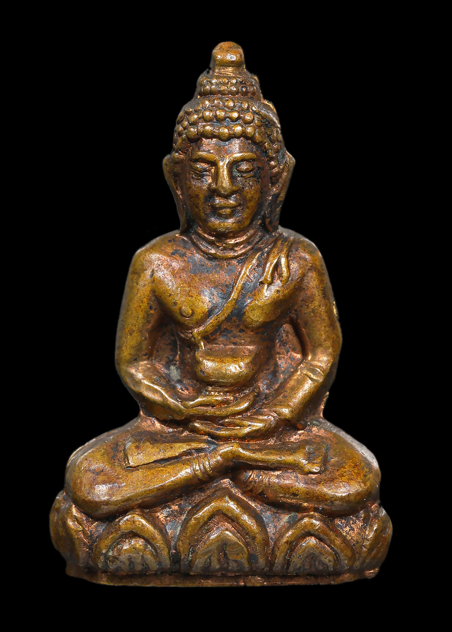 พระกริ่งร.ด. เจ้าคุณนรฯ วัดเทพศิรินทร์ เนื้อทองผสม ปี2513 ตอกโค๊ตดาบไขว้ที่ใต้ฐาน กริ่งดัง สภาพสวยเดิมๆ