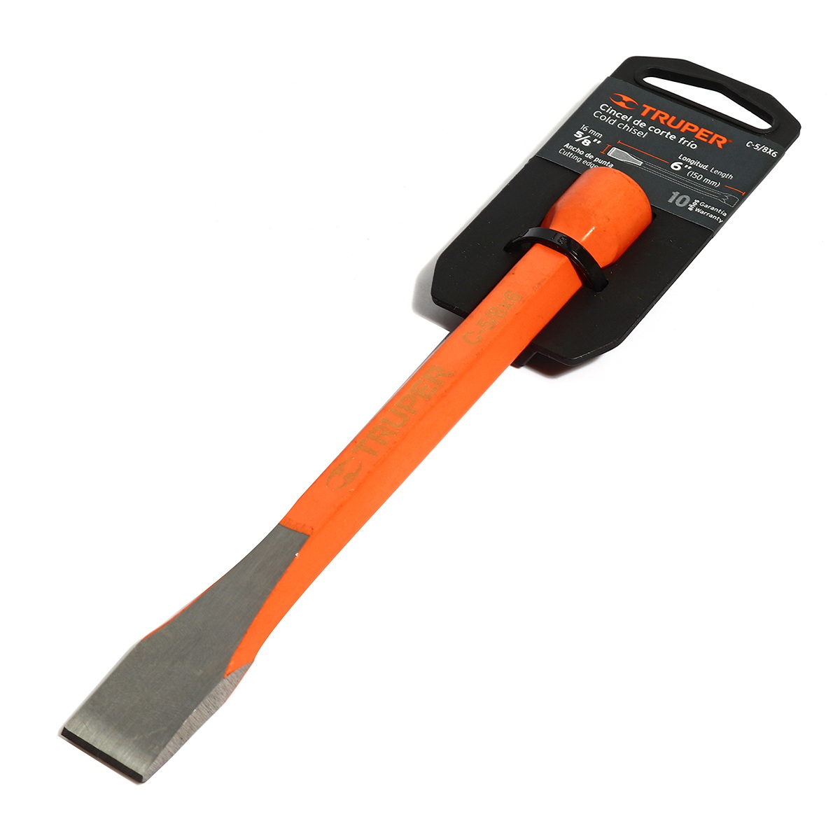 TRUPER 12127 เหล็กสกัดปากแบน 5/8"x6"