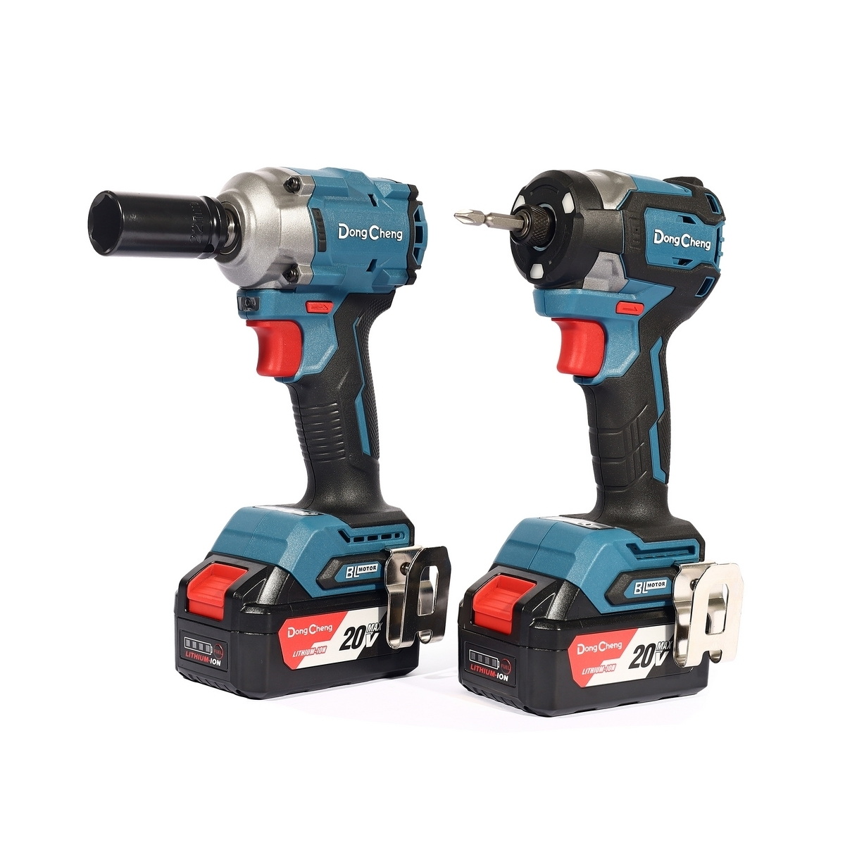 Dong Cheng DCKIT29-EK ชุด COMBO DCPL208 ไขควงกระแทก+DCPB358 บล็อก 1/2" 20V