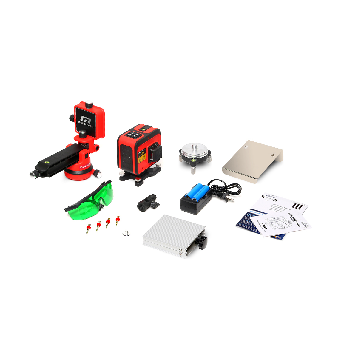 MARATHON 7259 เครื่องวัดระดับเลเซอร์แสงสีเขียว 12 เส้น พร้อมขา 1.5m (ใช้งานในที่สูง)