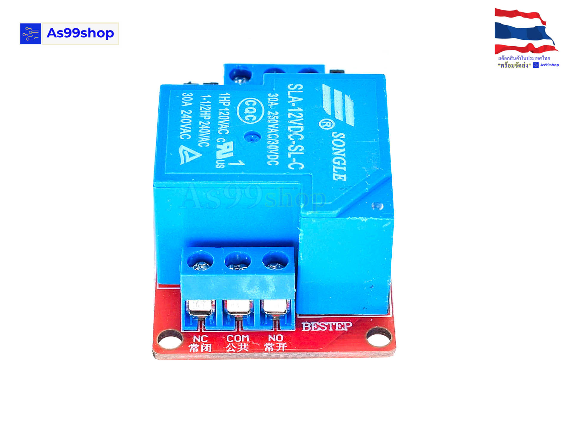 Relay 12V 1 Channel 250V/30A