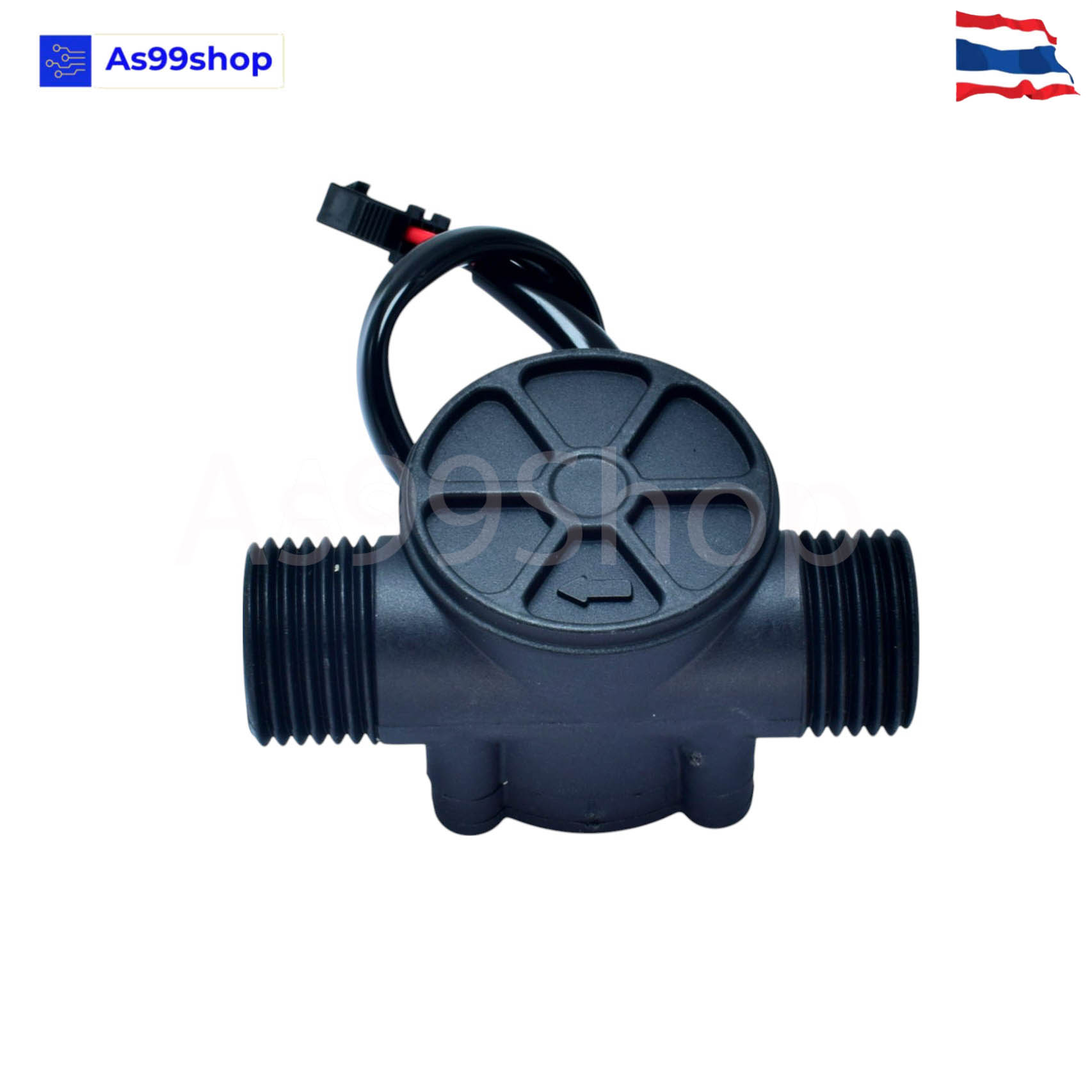 YF-S201 Hall Effect Water Flow Meter Sensor วัดอัตราการไหลของน้ำ ขนาดท่อ 1/2”