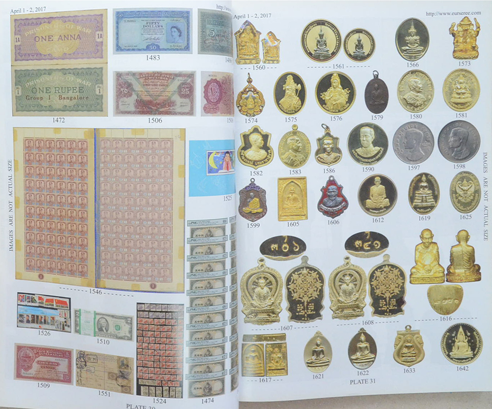 Eur-Seree Collecting Co., Ltd. Sale # 44 Collectibles in the Reign of King Bhumibol