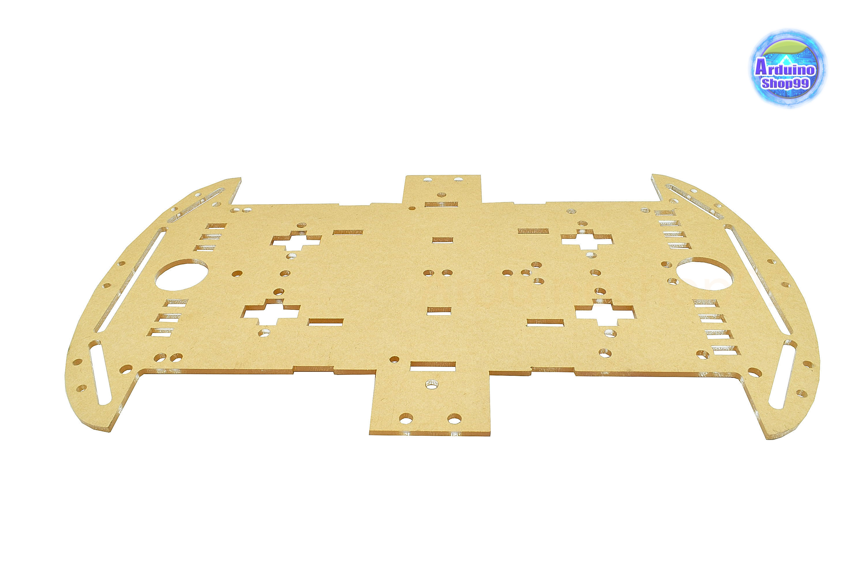 โครงรถหุ่นยนต์ Smart car chassis 2WD/4WD Robot Car อะคริลิคสีขาวใส (26*15 cm)