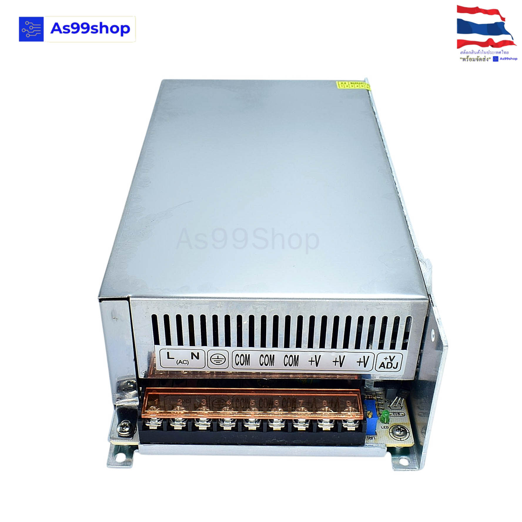 สวิตชิ่งเพาเวอร์ซัพพลาย Switching Power Supply 12V 66A 800W(สีเงิน) S-800-12