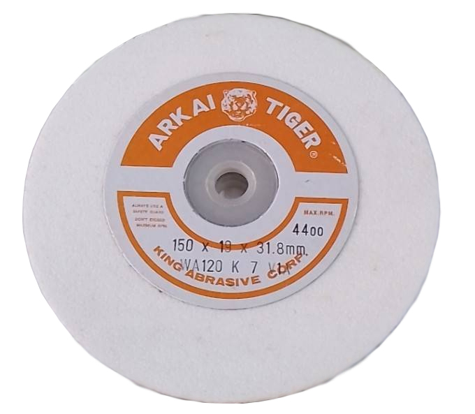 ARKAI TIGER หินเจียร 6" ขาว 150x19x31.8