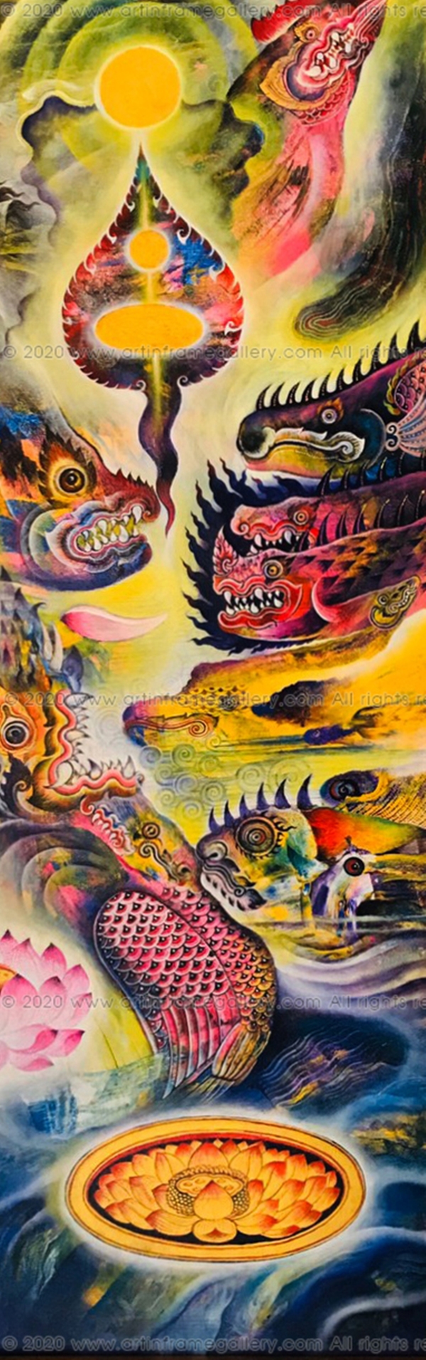 ผลงานศิลปะ "ลอยถาด"