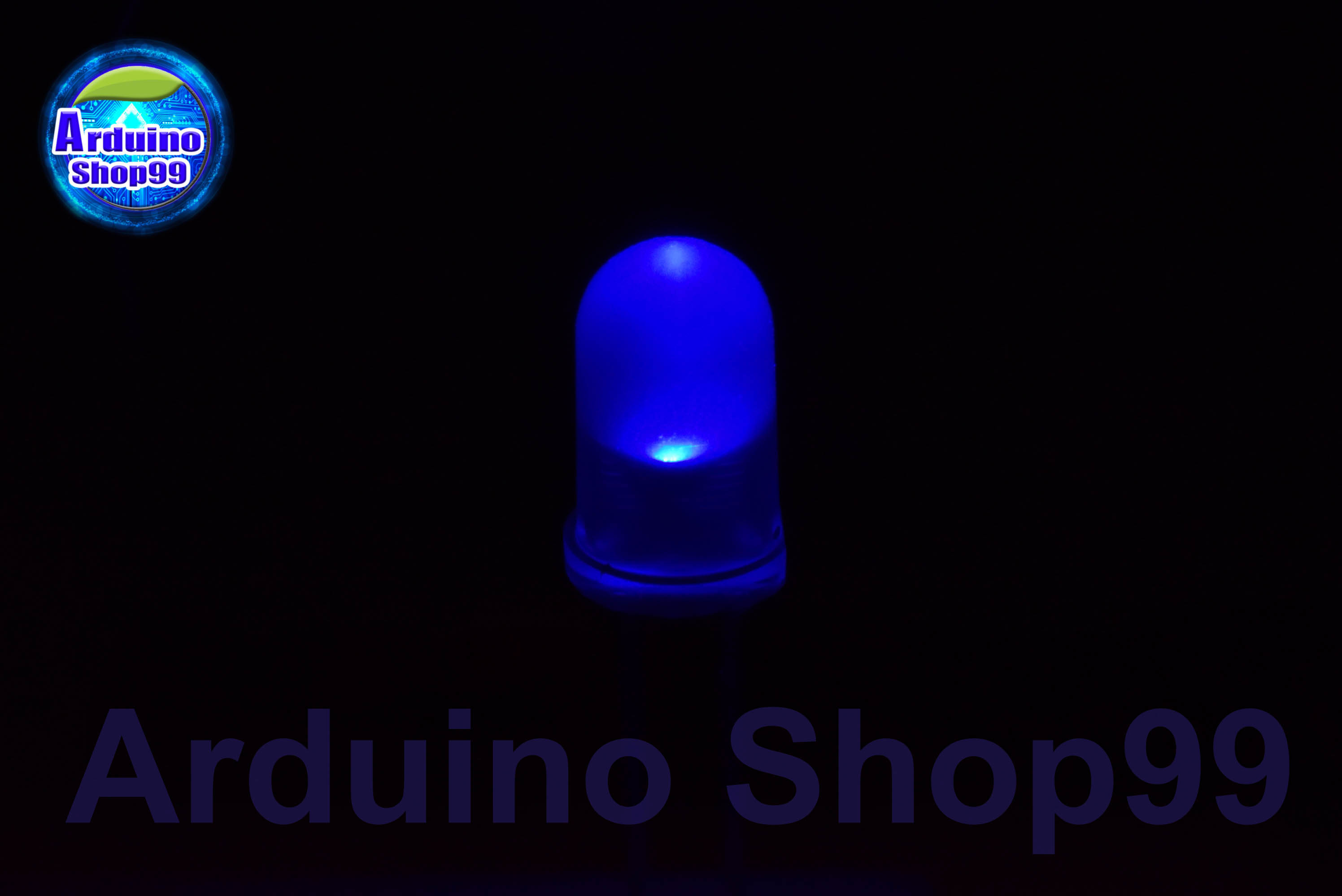 LED 5mm Blue (สีน้ำเงิน) 1 ชุด 5 ตัว