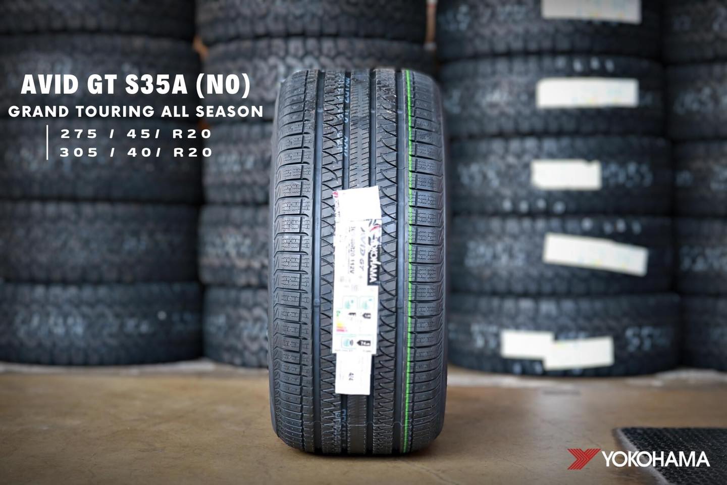 ยาง YOKOHAMA AVID GT (N0) ขนาด 275/45-20