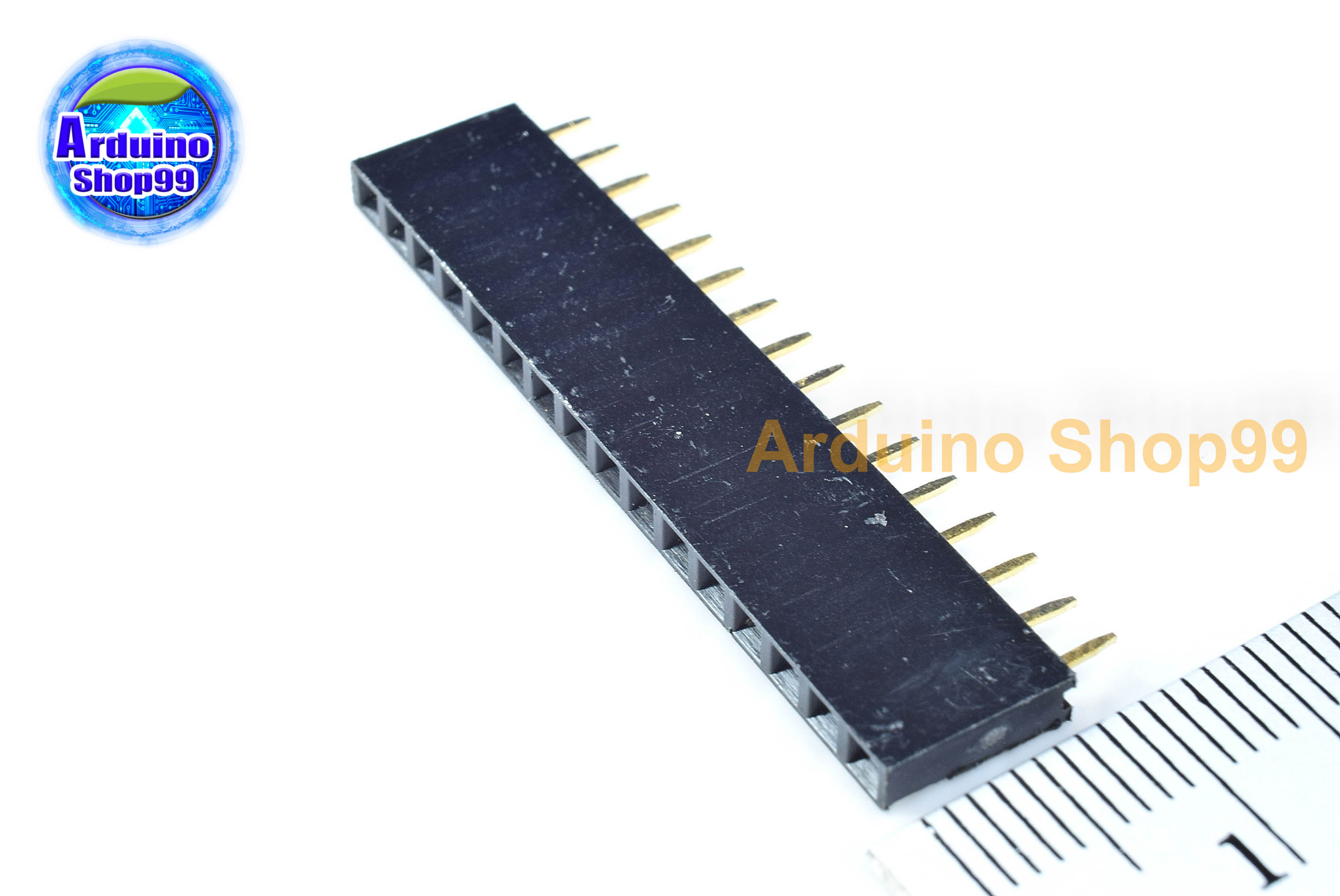 16P-Pin Socket 2.54MM single row female( 1 ชุด 6 ตัว)