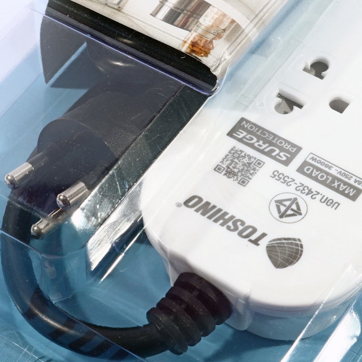 TOSHINO JT4-3M ปลั๊กพ่วง 4ช่อง/ 4สวิตซ์/ 3เมตร 16A/3600W