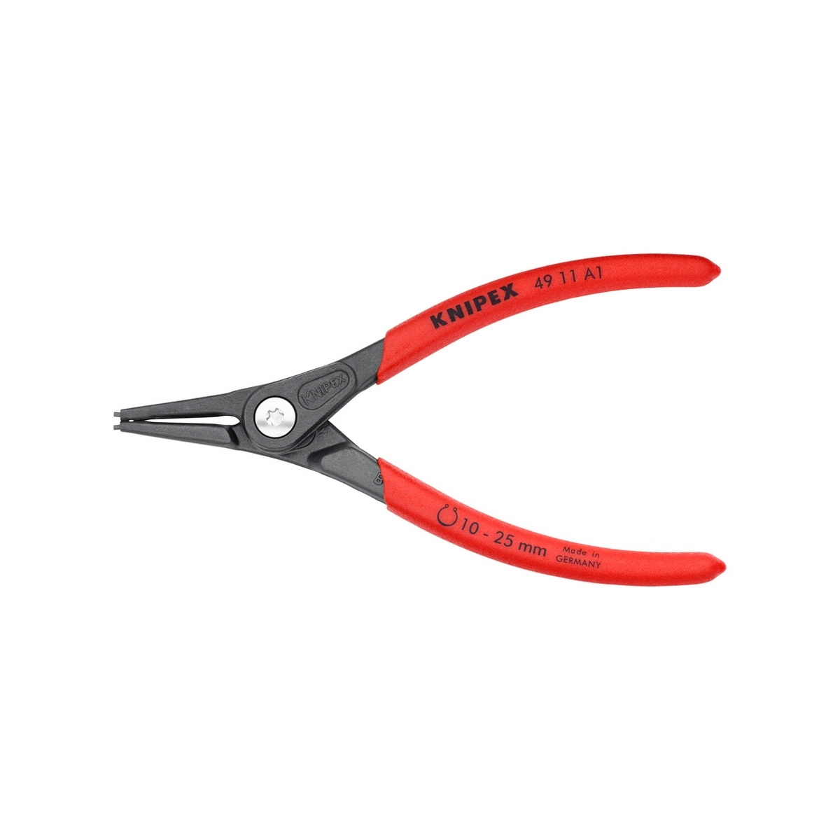 KNIPEX 49 11 A1 คีมถ่างแหวน 5" Precision ปลายตรง ปลาย 1.3mm