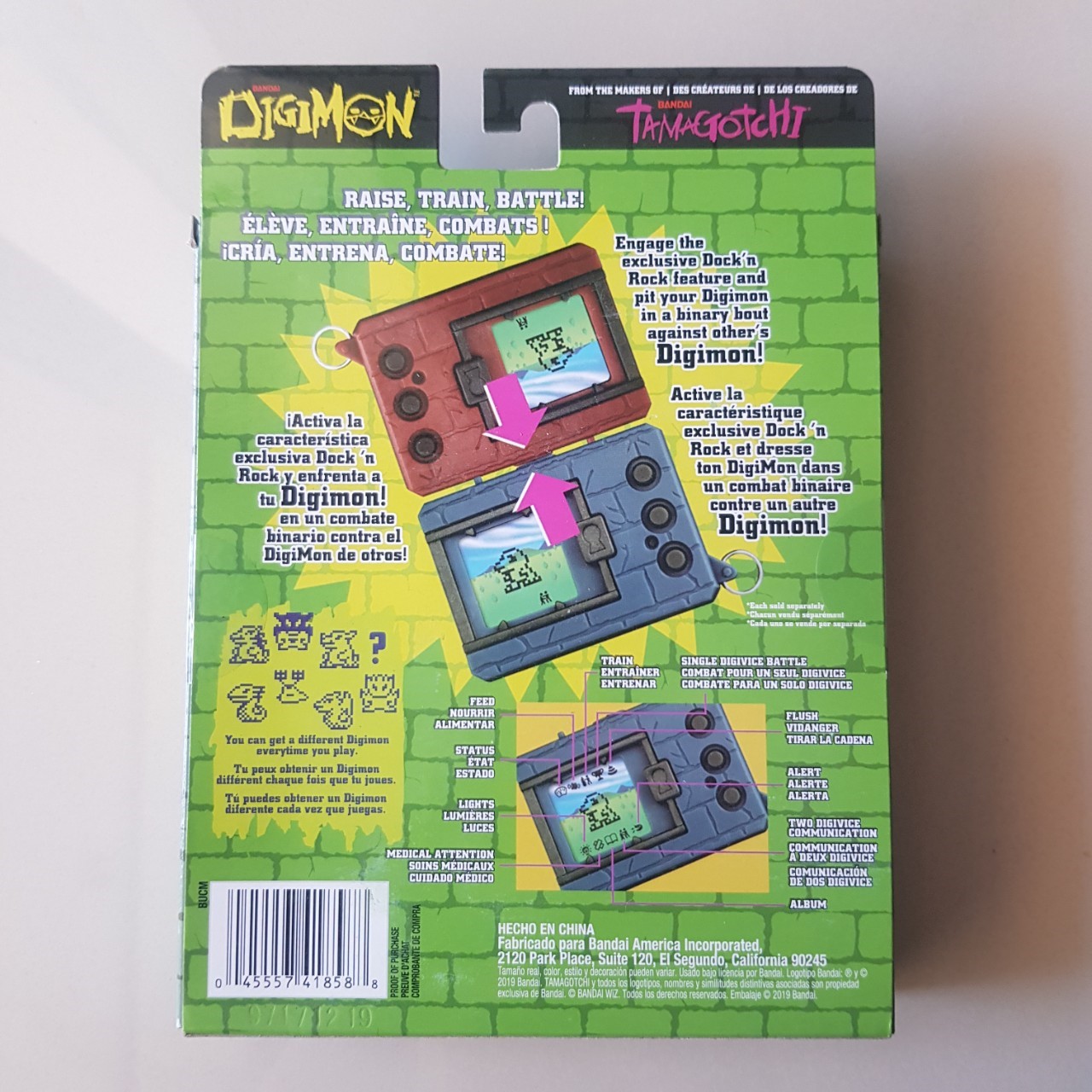 Digital Monster V-pet Ver.20TH ENG Version 2 CLEAR BLUE COLOR [LOT US]